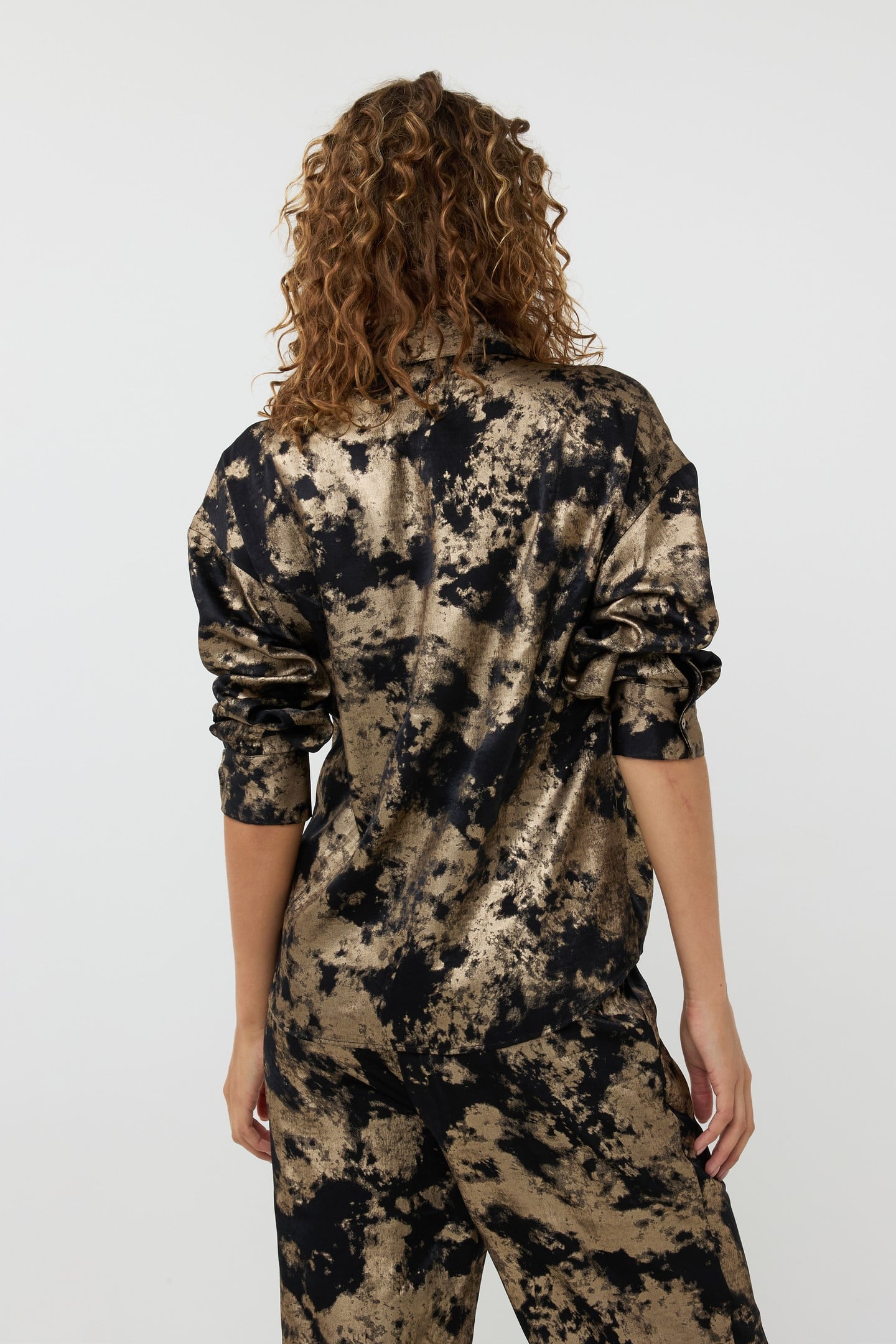 BLOUSE V-NECK LAMEE BLACK 3