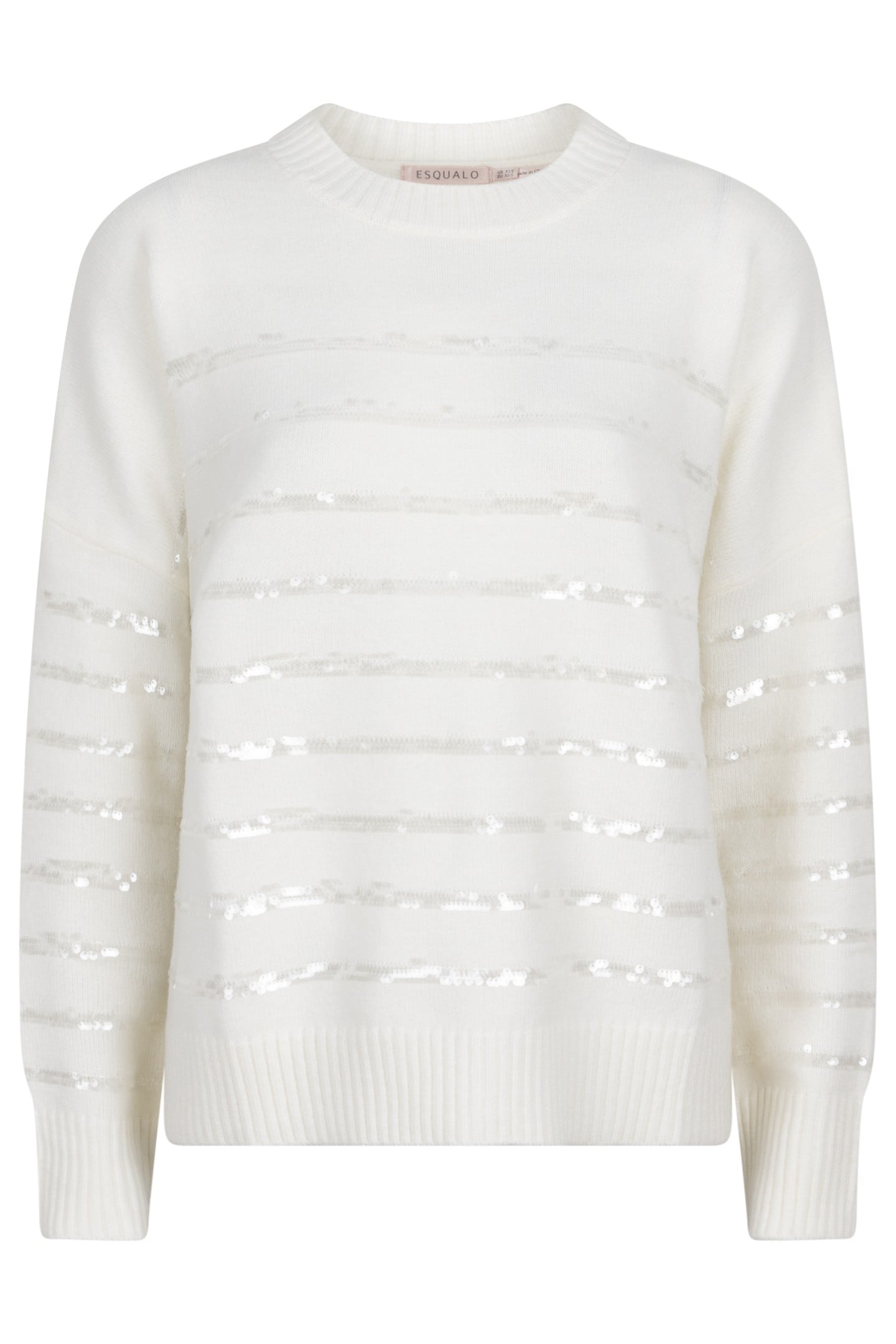 SWEATER STRIPED SEQUINS OFF WHITE 4