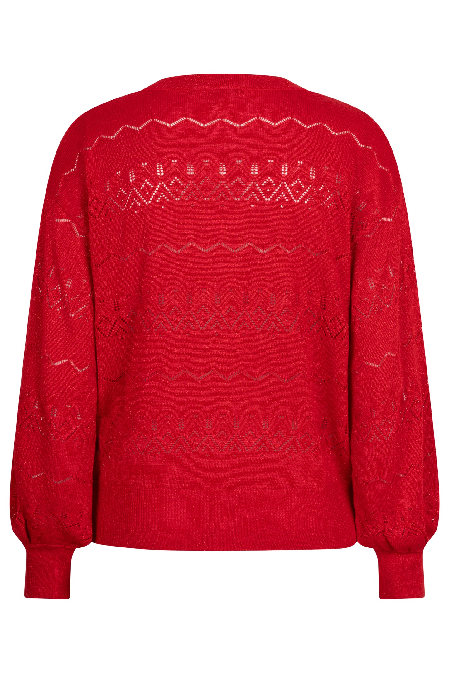CARDIGAN S/SLV LUREX RED 5
