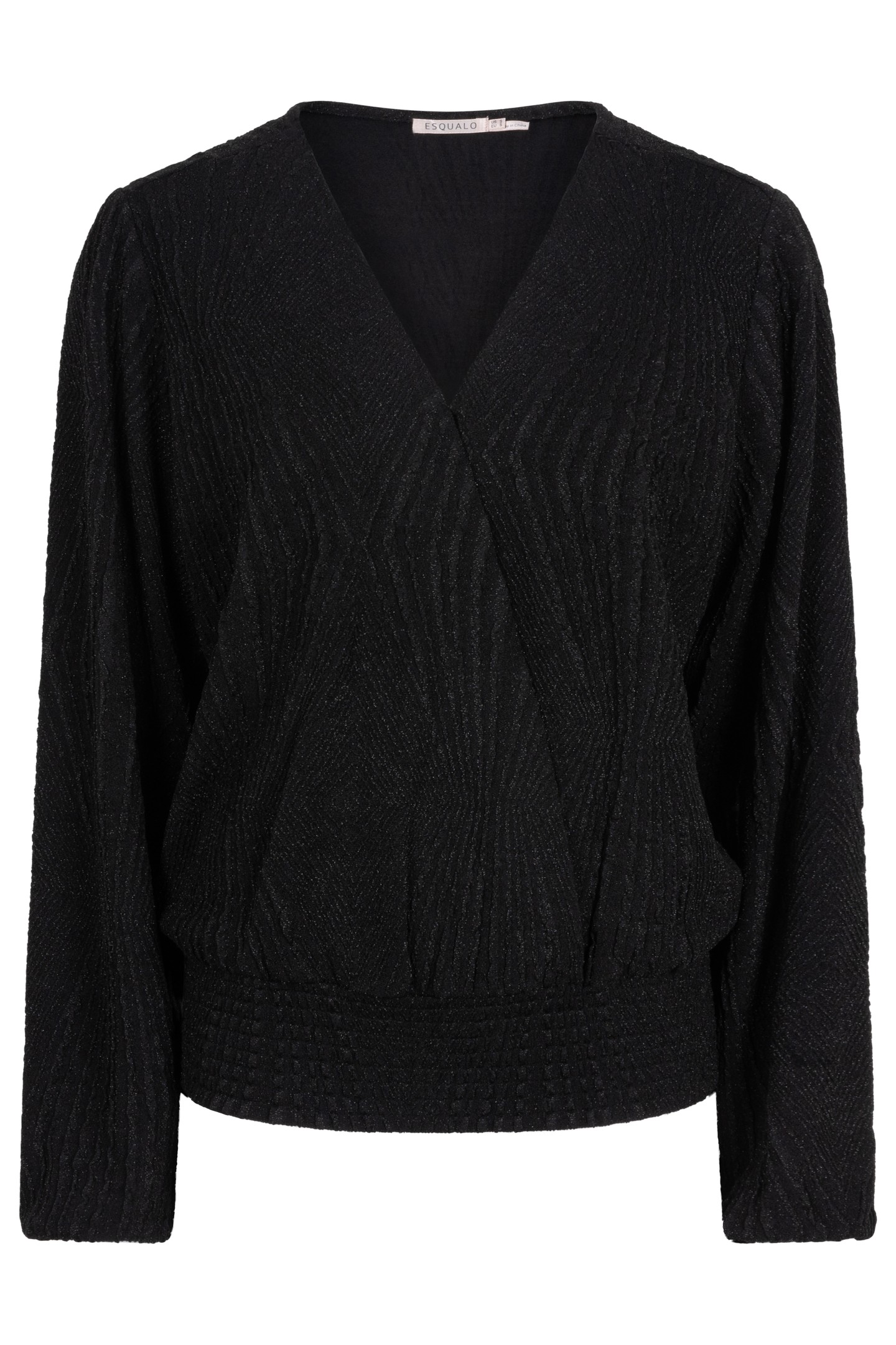 BLOUSE JACQUARD SJ BLACK 4