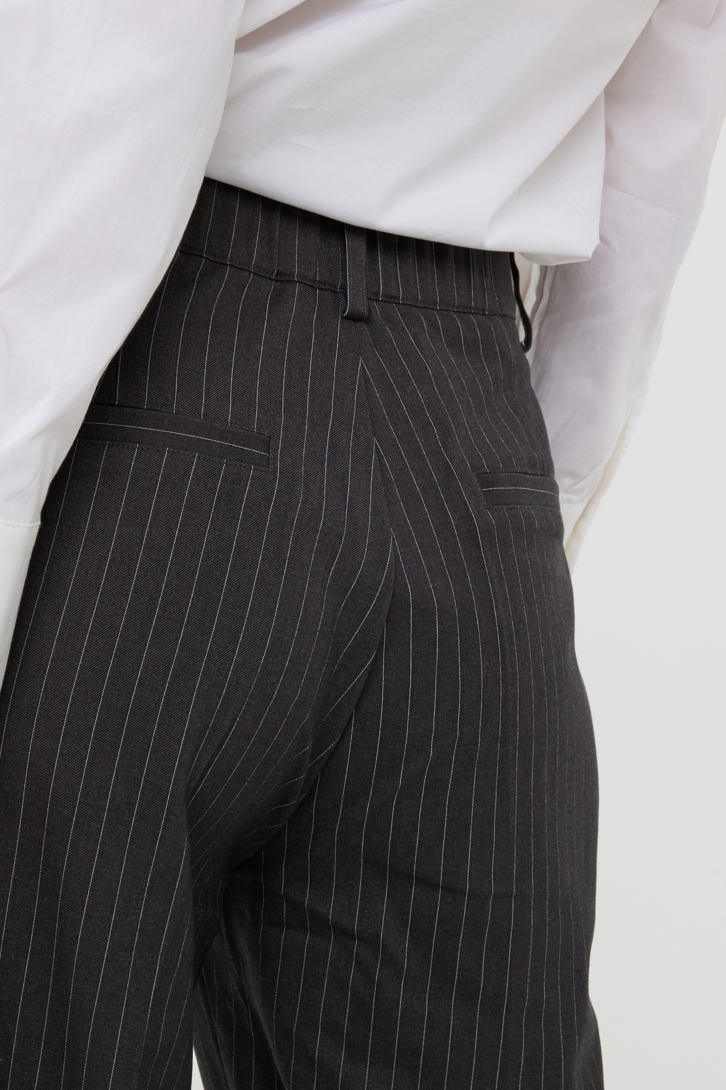 TROUSERS PINSTRIPE DARK GREY 4