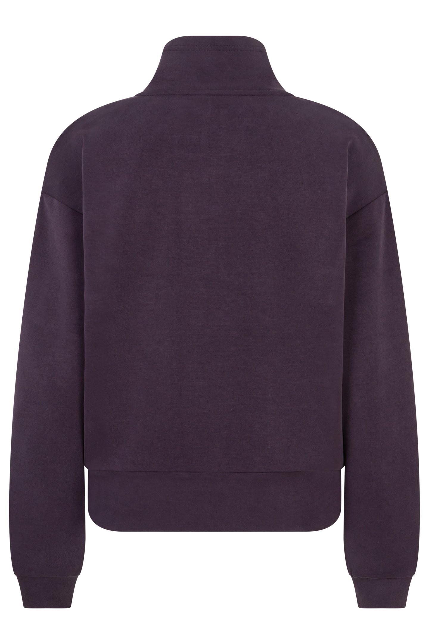 SWEATER ZIPPER MODAL DARK PURPLE 5