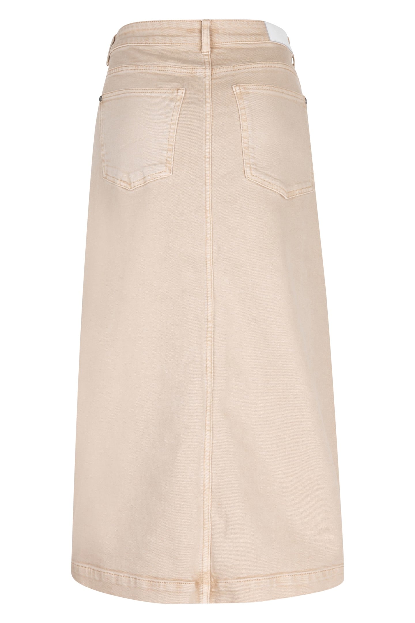 SKIRT JEANS MAXI SLIT GARMENT DYE SAND 5
