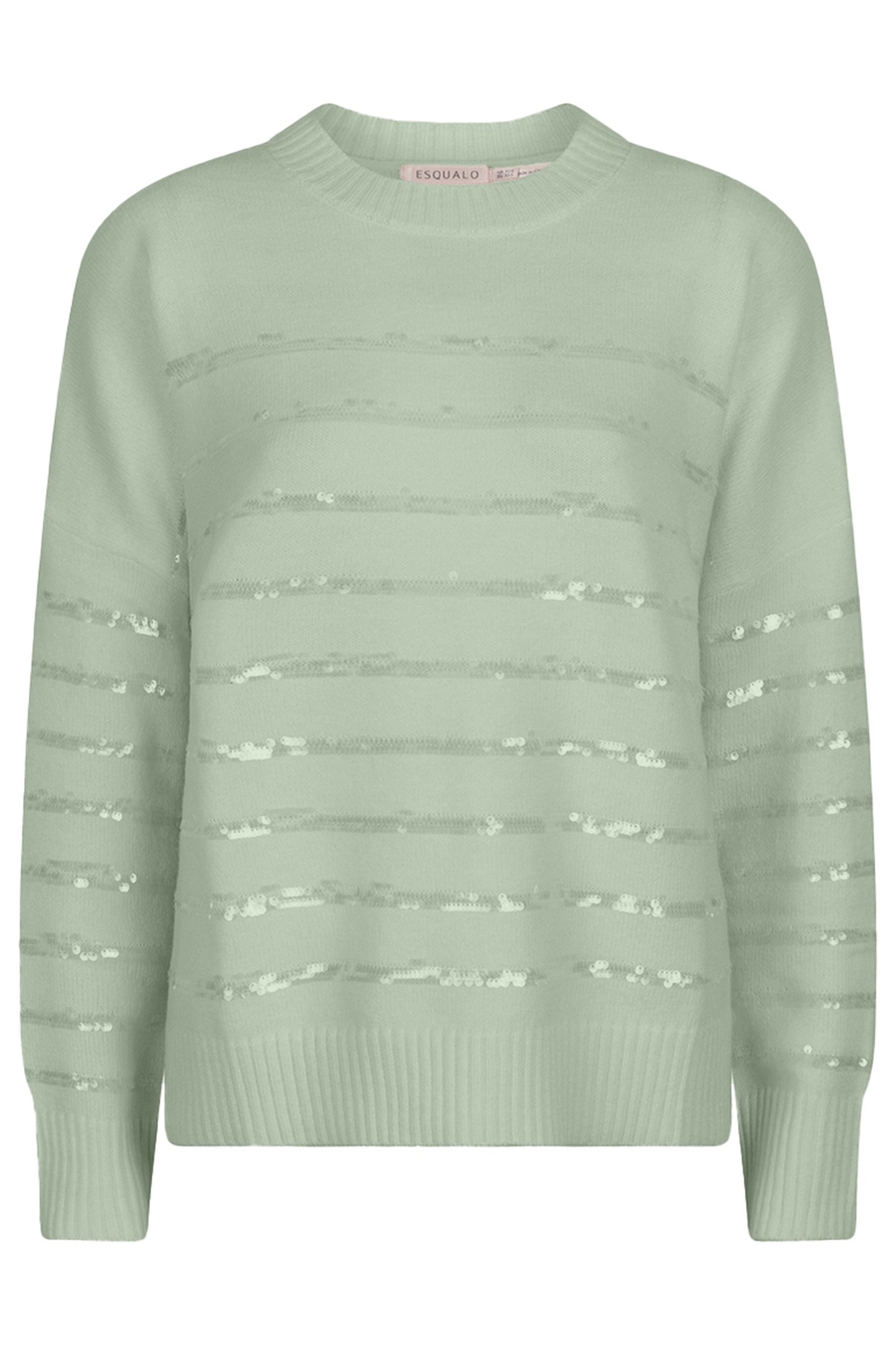 SWEATER STRIPED SEQUINS JADE 1
