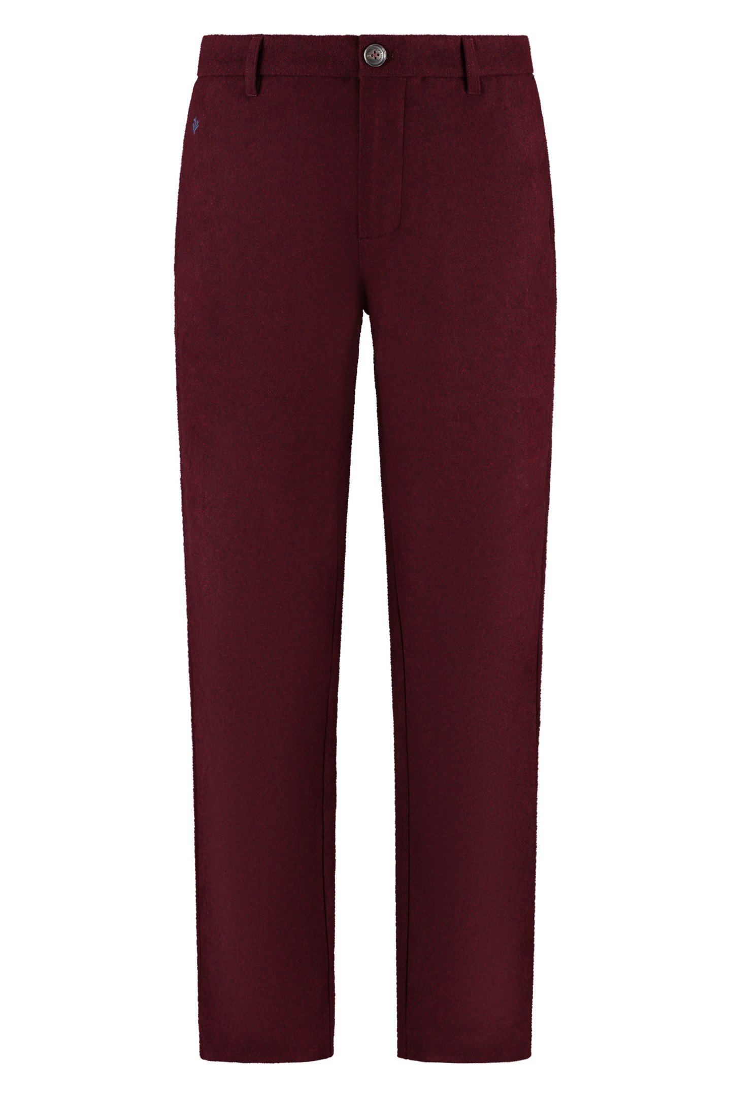 FORD WOOL BLEND STRAIGHT FIT TROUSERS RED EARTH 6