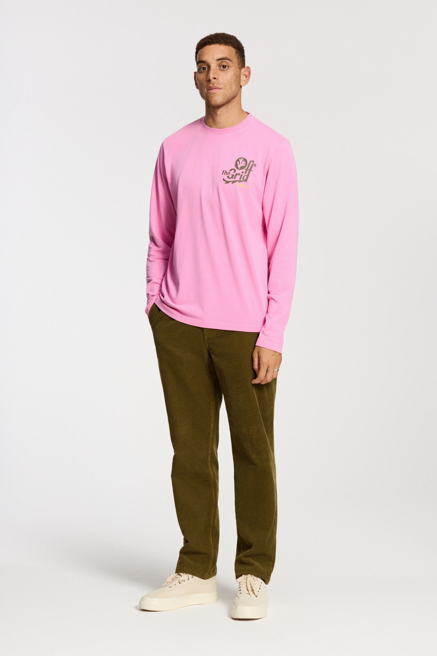 JUDE REGULAR FIT OFF THE GRID LONGSLEEVE PINK DUSK 1