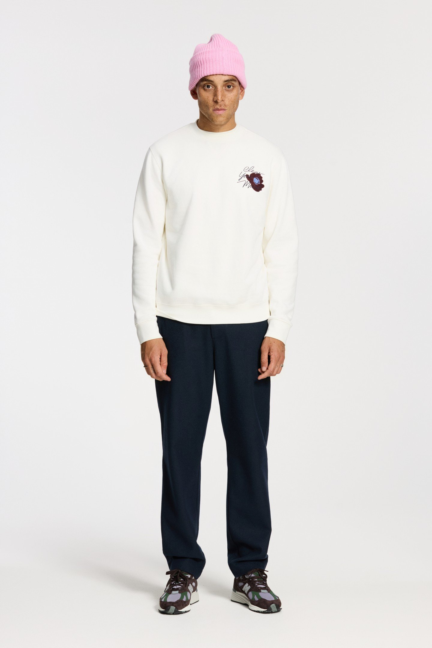 DAN REGULAR FIT SHIWI UNWIND SWEATER WHITE 2