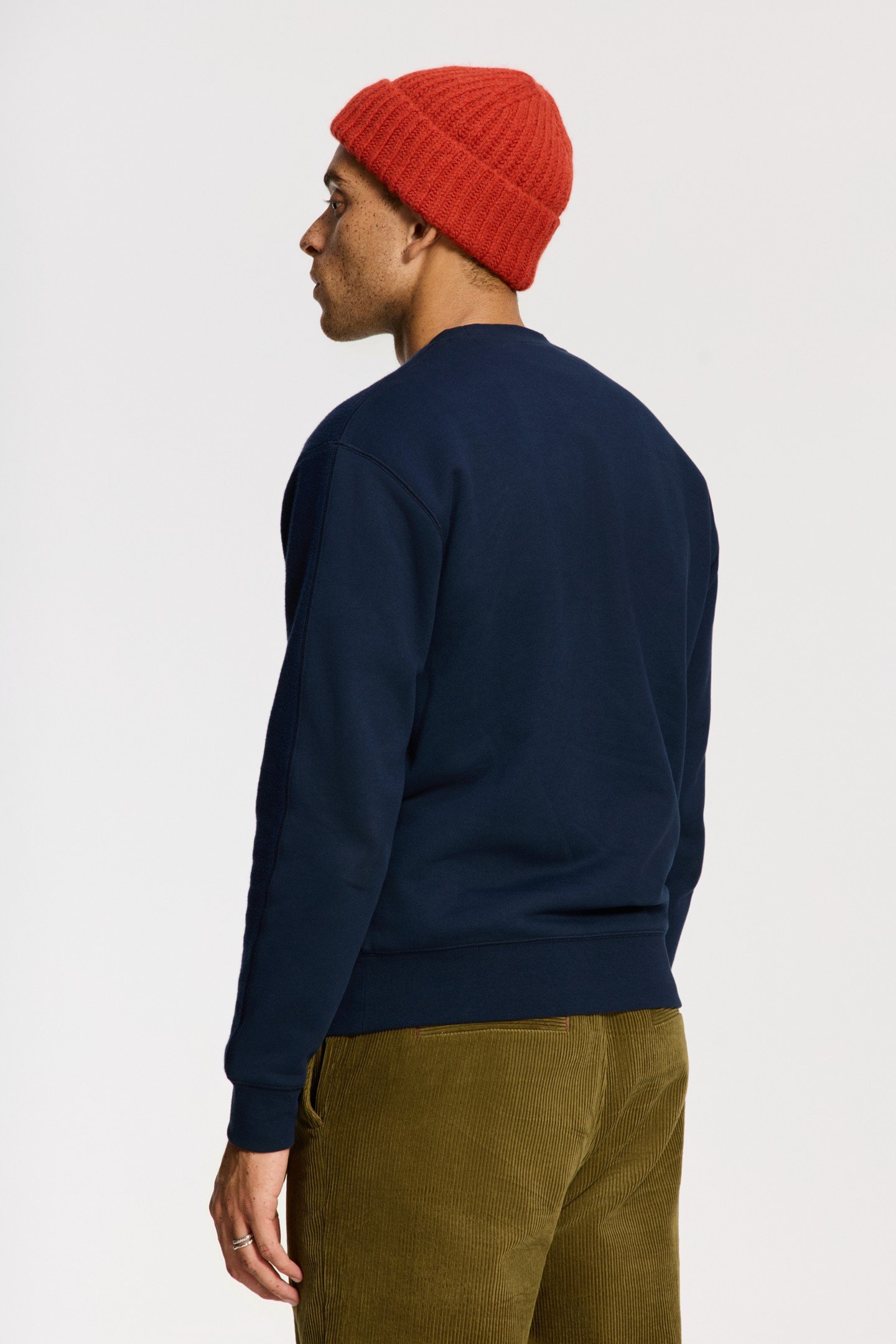 KYLE RELAXED FIT CORAL LOGO SWEATER BLUE DARK NAVY 5
