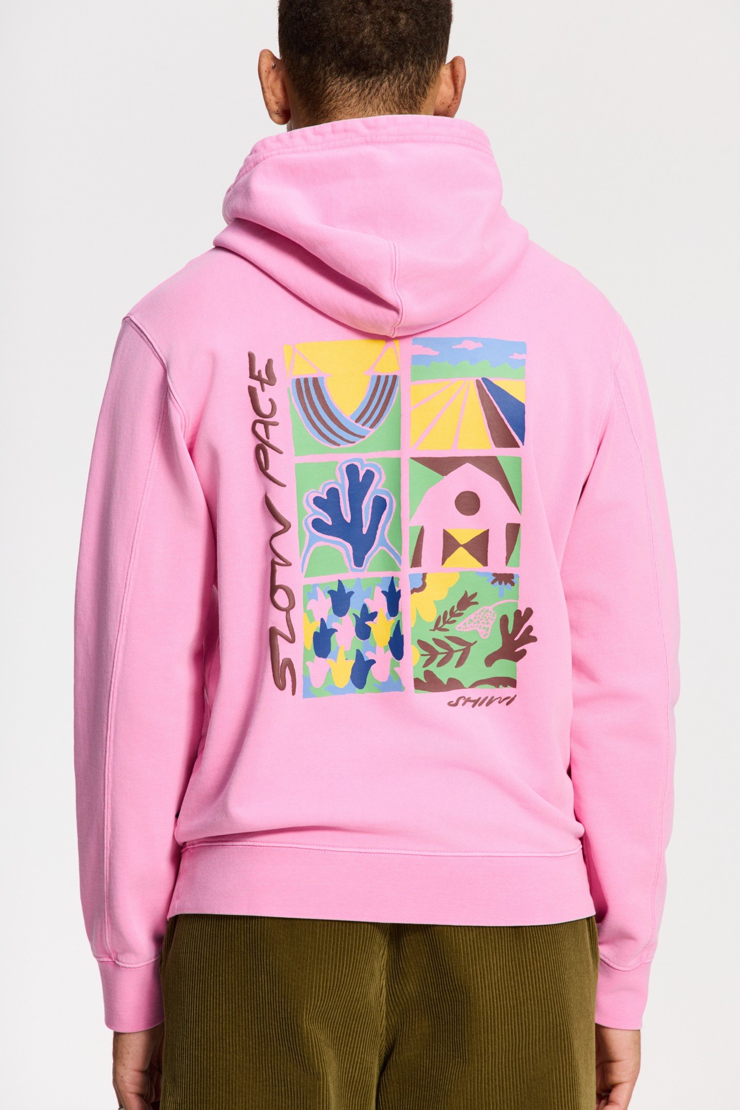 LEO REGULAR FIT SLOW PACE HOODIE PINK DUSK 4