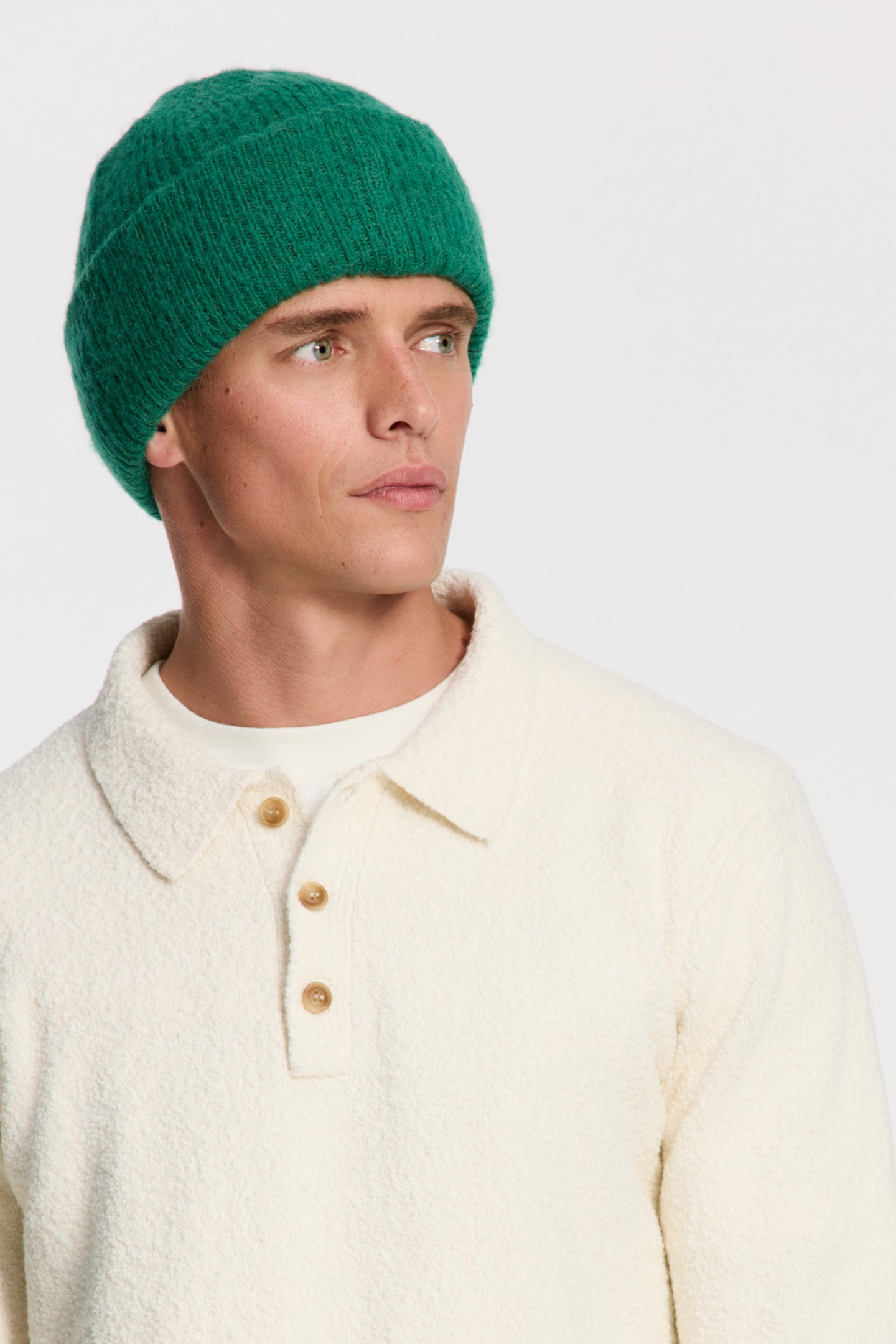 PENN REGULAR FIT BOUCLE POLO WHITE 5