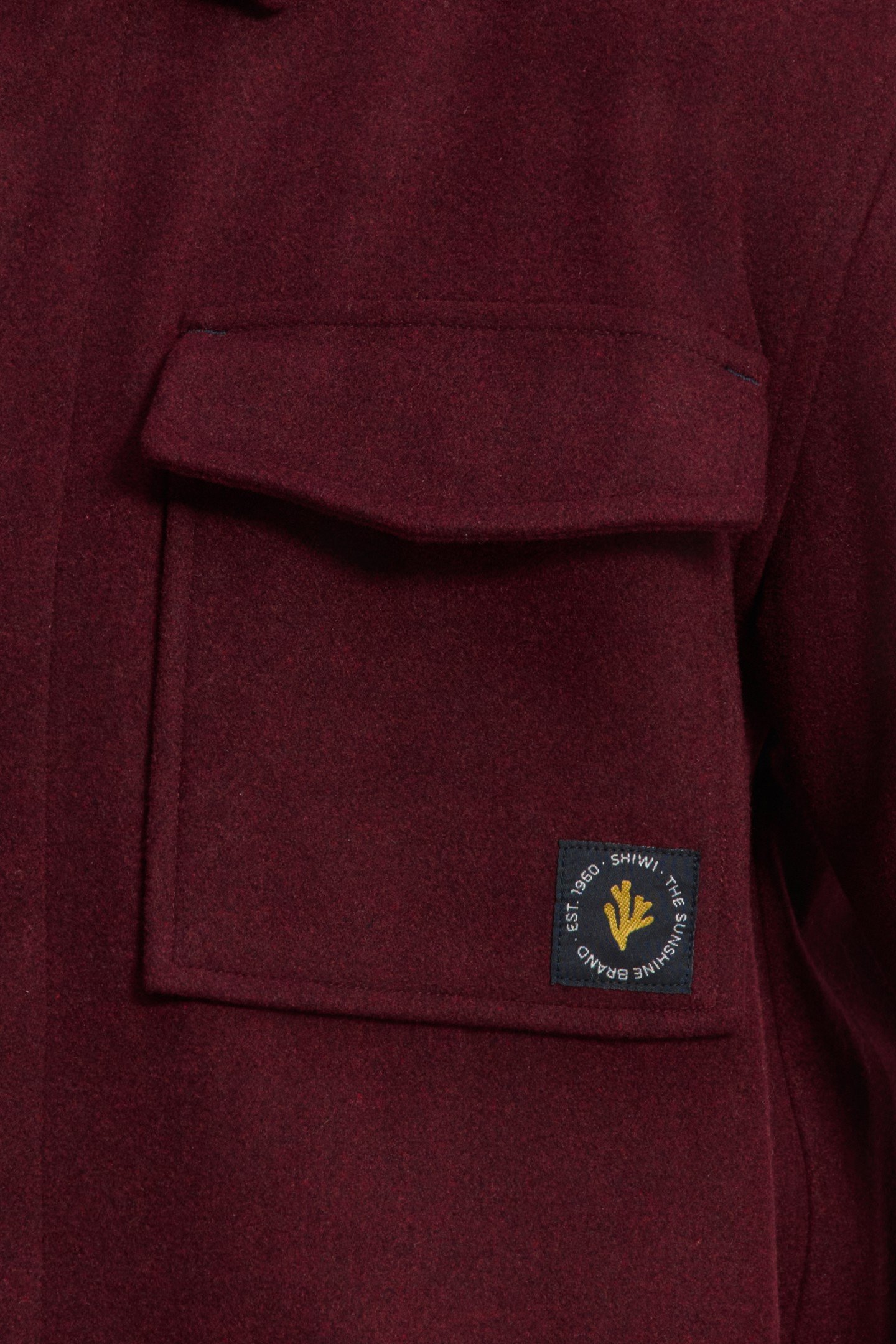 STAN WOOL BLEND LONG SLEEVE SHIRT RED EARTH 8