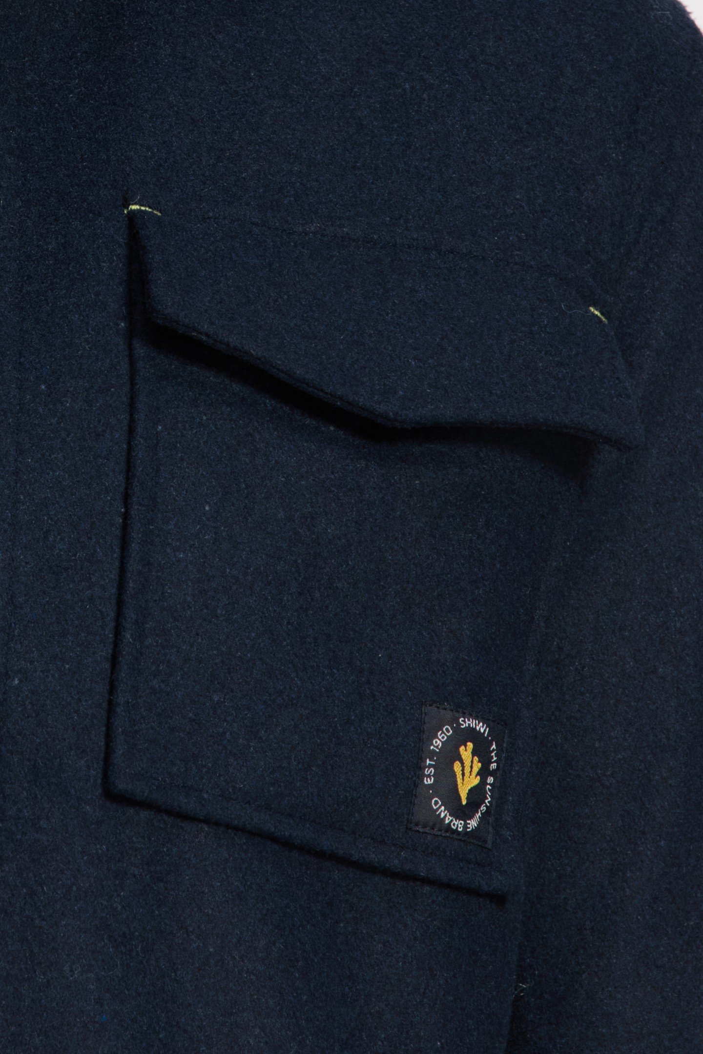 STAN WOOL BLEND LONG SLEEVE SHIRT BLUE DARK NAVY 8