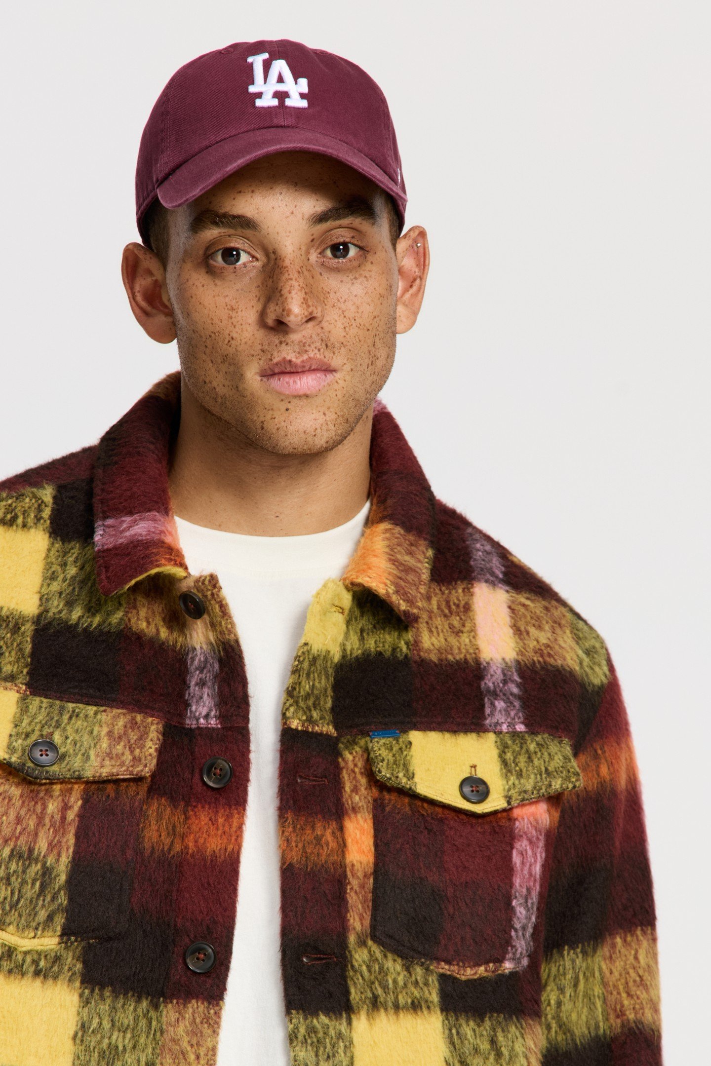 SYD BRUSHED CHECK JACKET RED EARTH CHECK 5