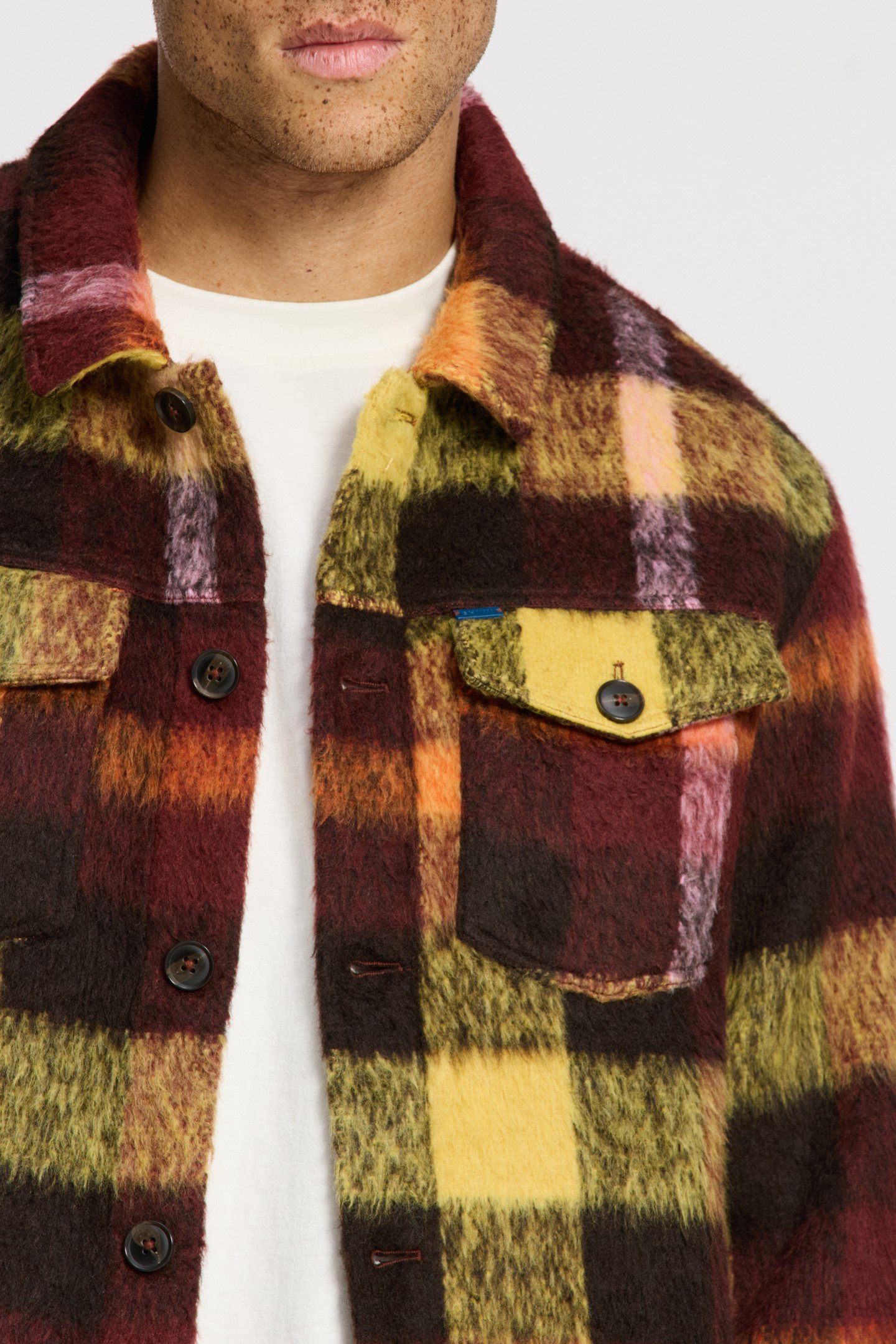 SYD BRUSHED CHECK JACKET RED EARTH CHECK 6