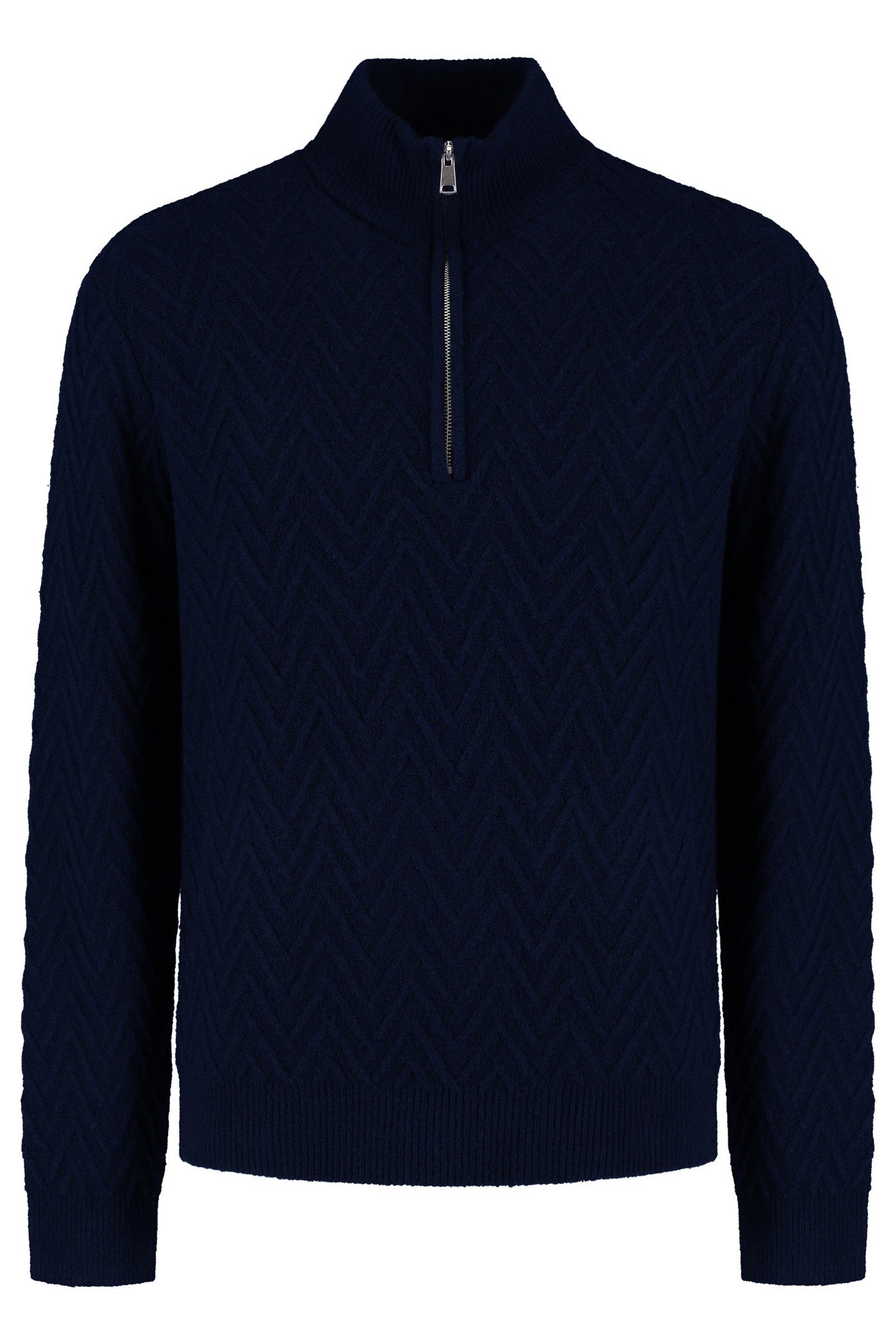 PIKE RELAXED FIT ZIGZAG PULLOVER BLUE DARK NAVY 5