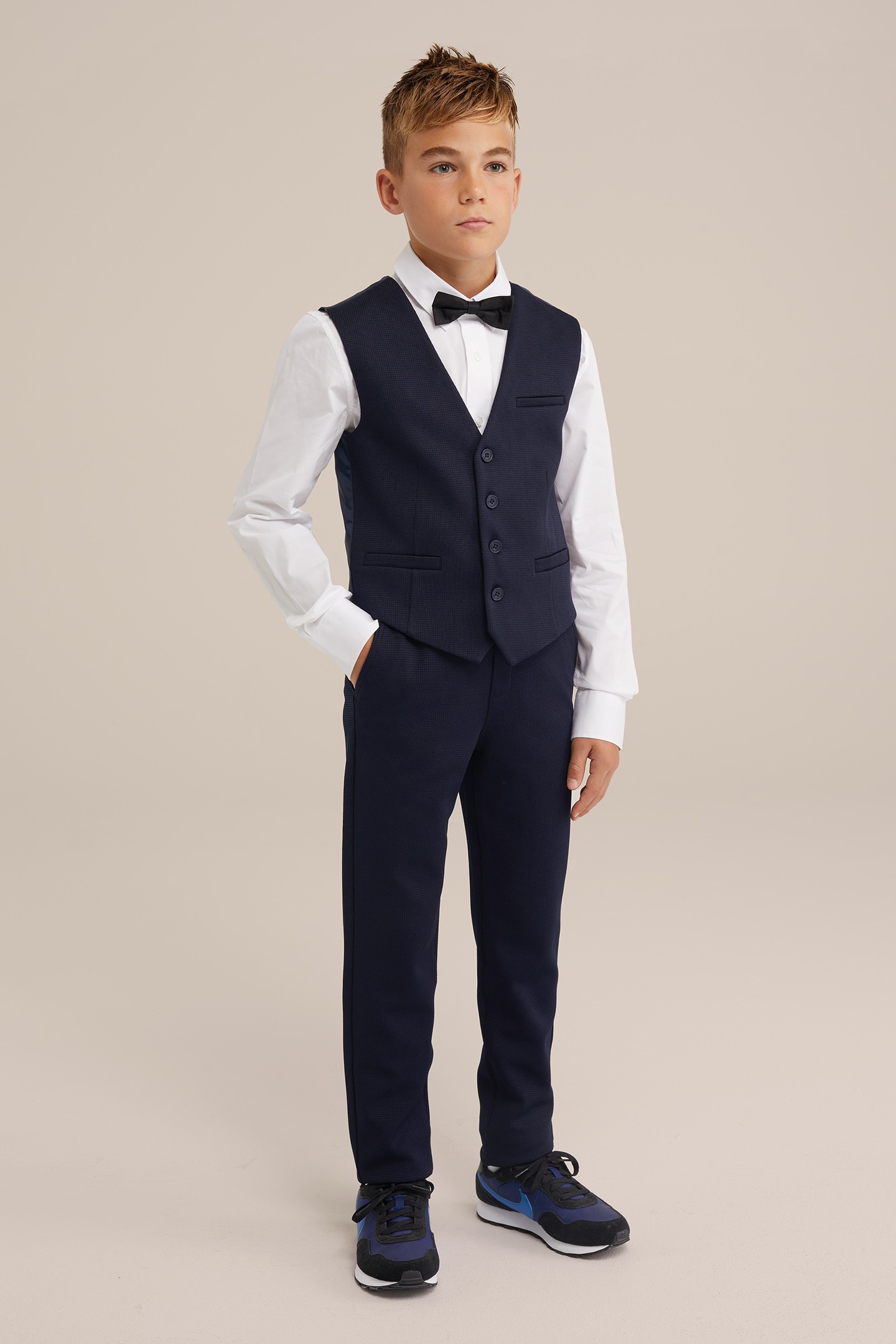 BOYS WAISTCOAT DARK BLUE 4