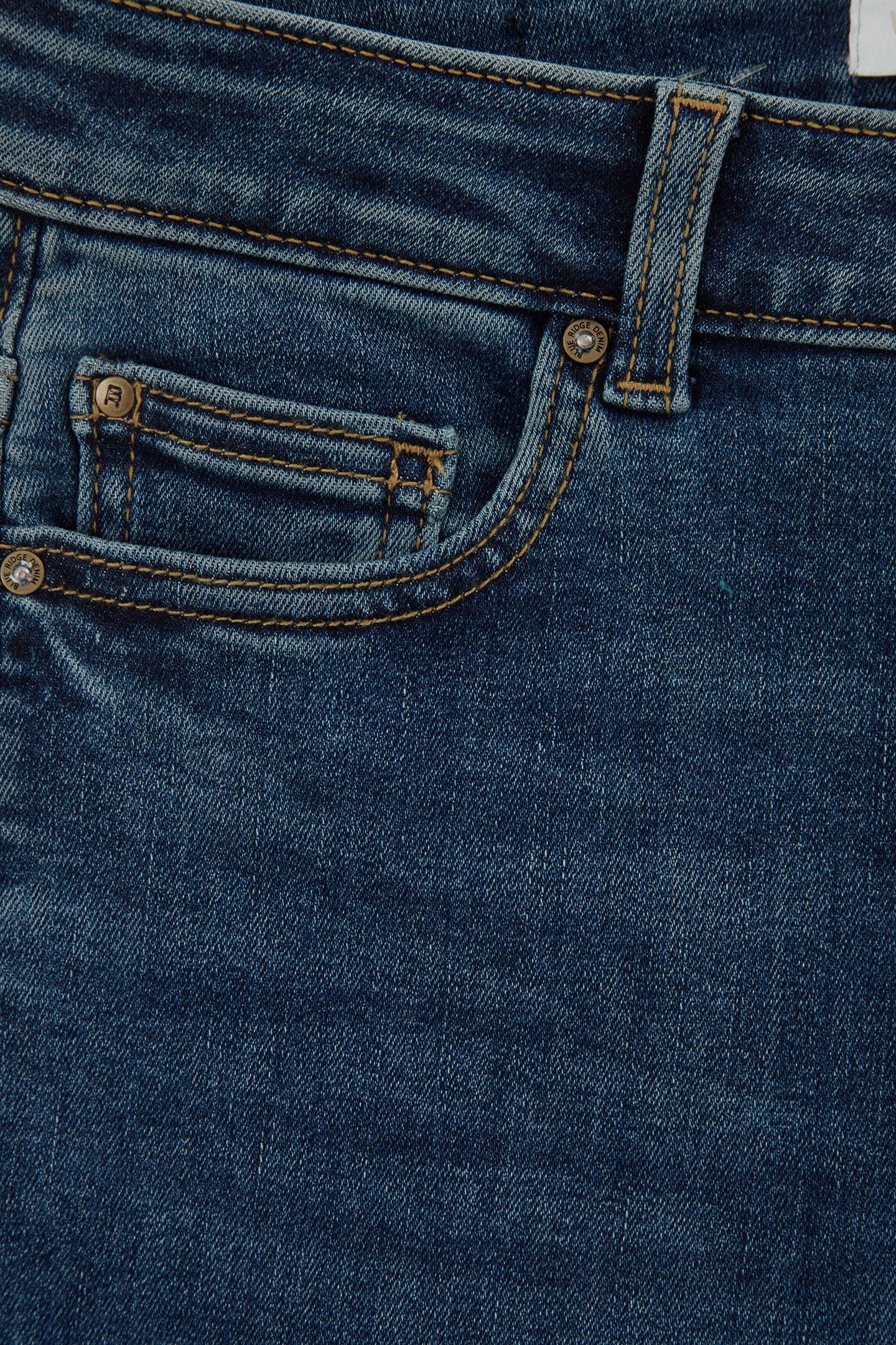 5-POCKET MID WAIST DARK BLUE 7