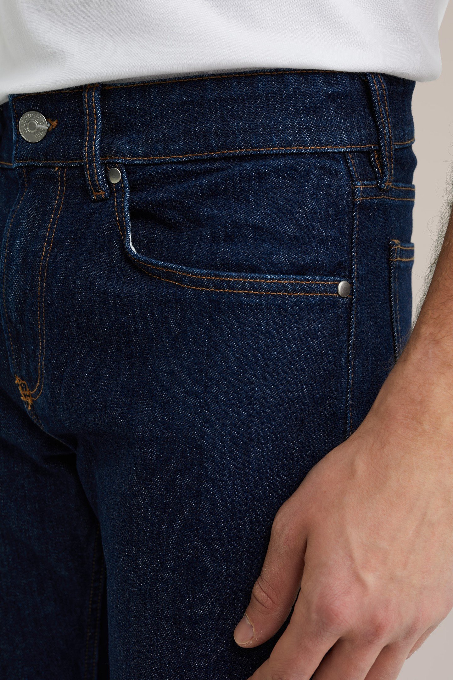 5-POCKET MID WAIST DARK BLUE 6