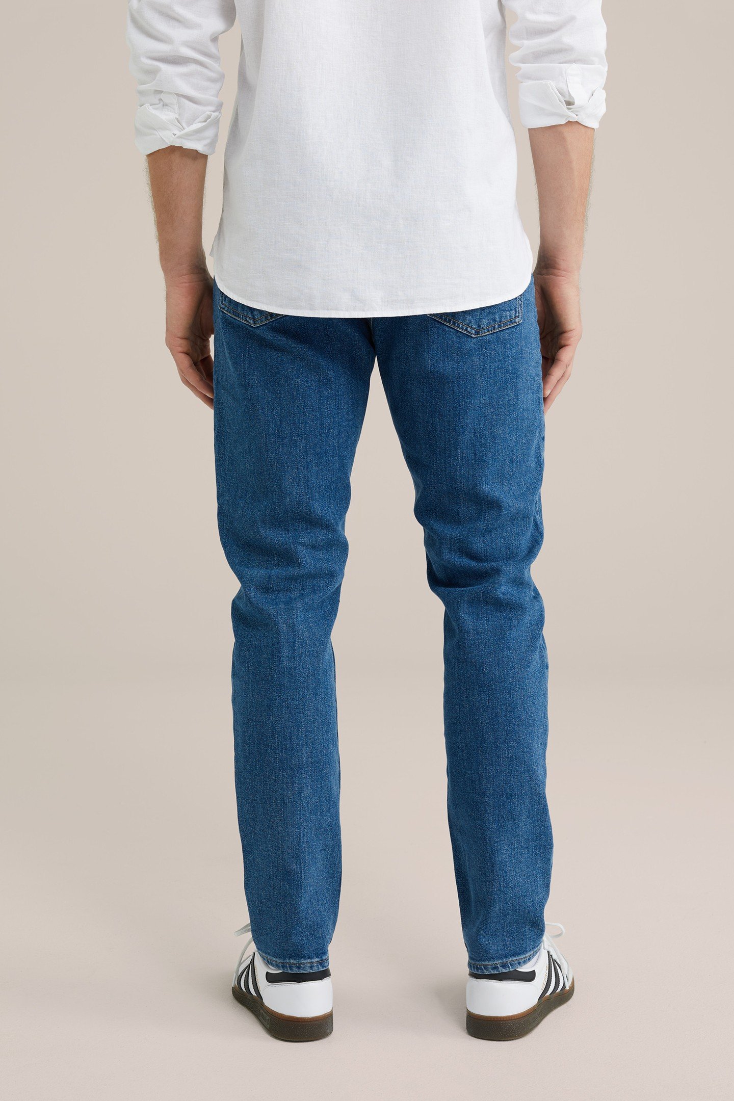 5-POCKET MID WAIST DARK BLUE 3