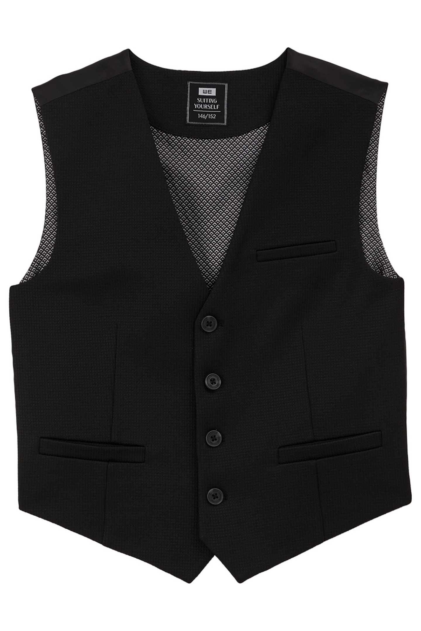 BOYS WAISTCOAT BLACK 1