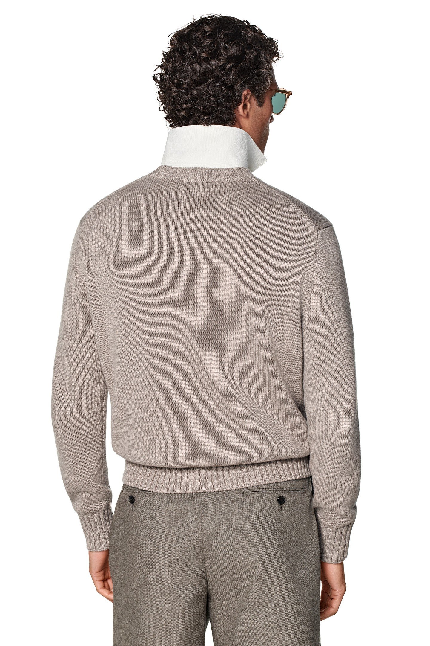 LS CREWNECK COTTON LINEN SILK TAUPE TAUPE 3