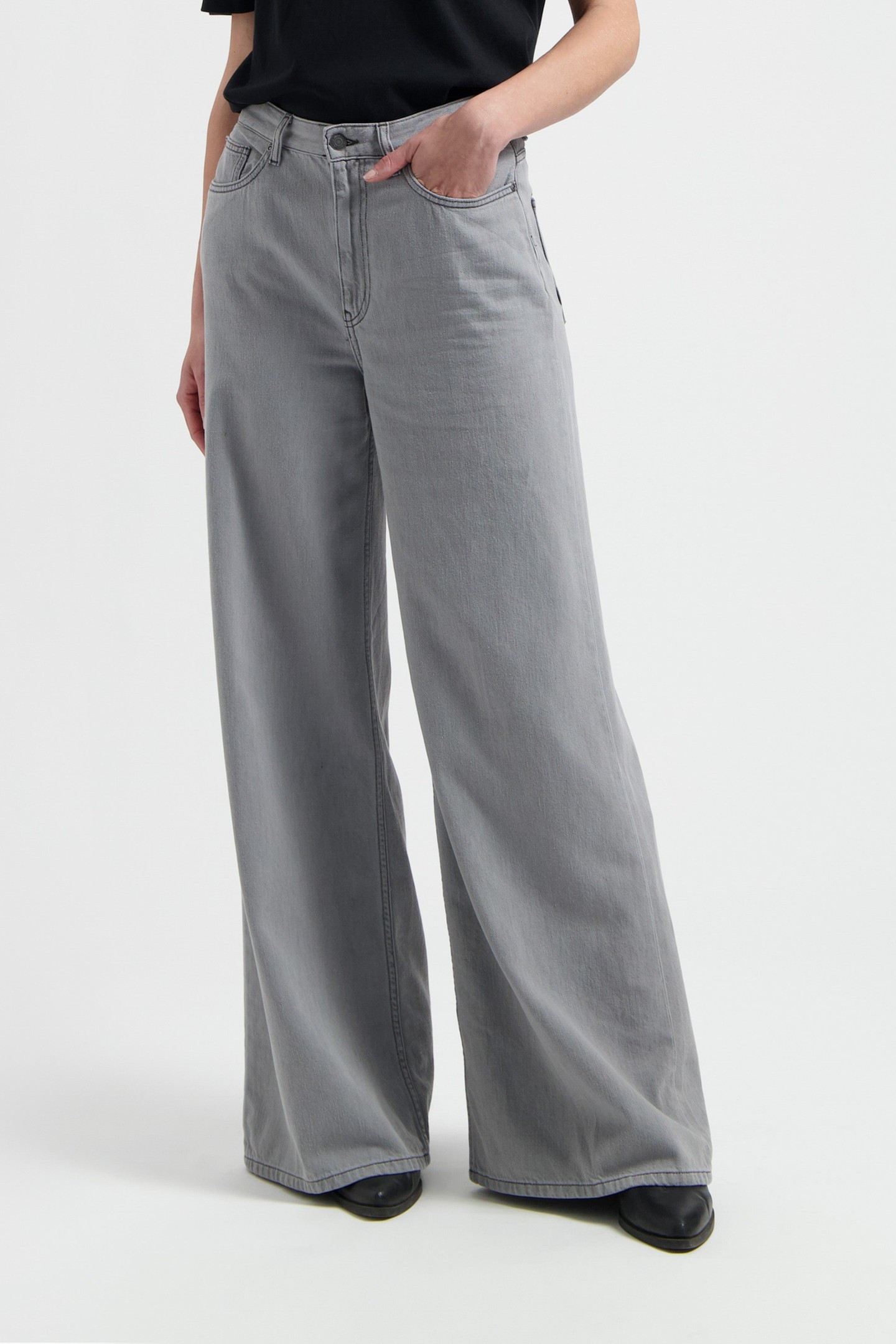 SARA HIGH LOOSE FLOW MARGE GREY 4