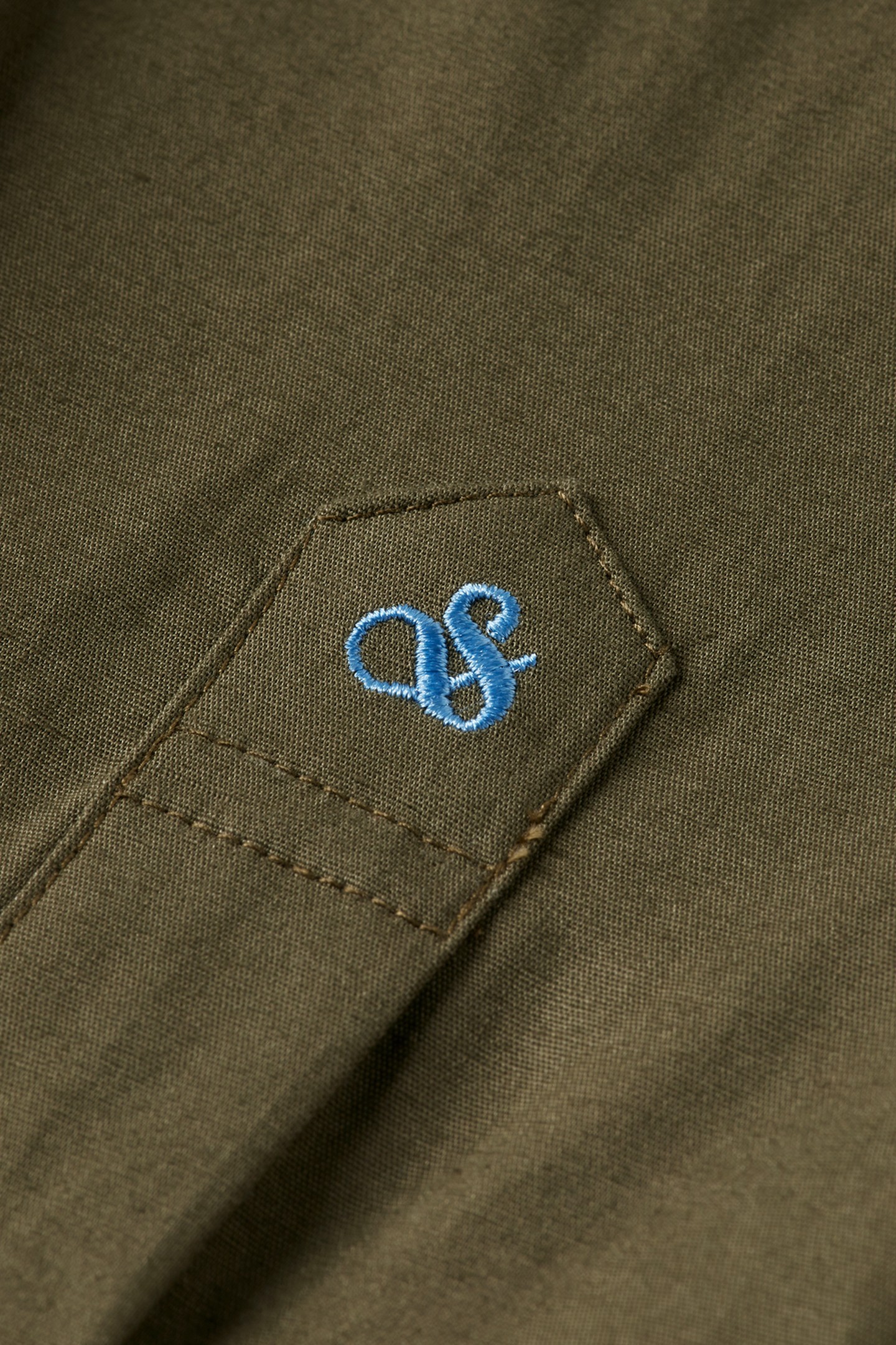 SEASONAL CORE - SLIM FIT SOLID POPLIN SHIRT CLASSIC GREEN 4