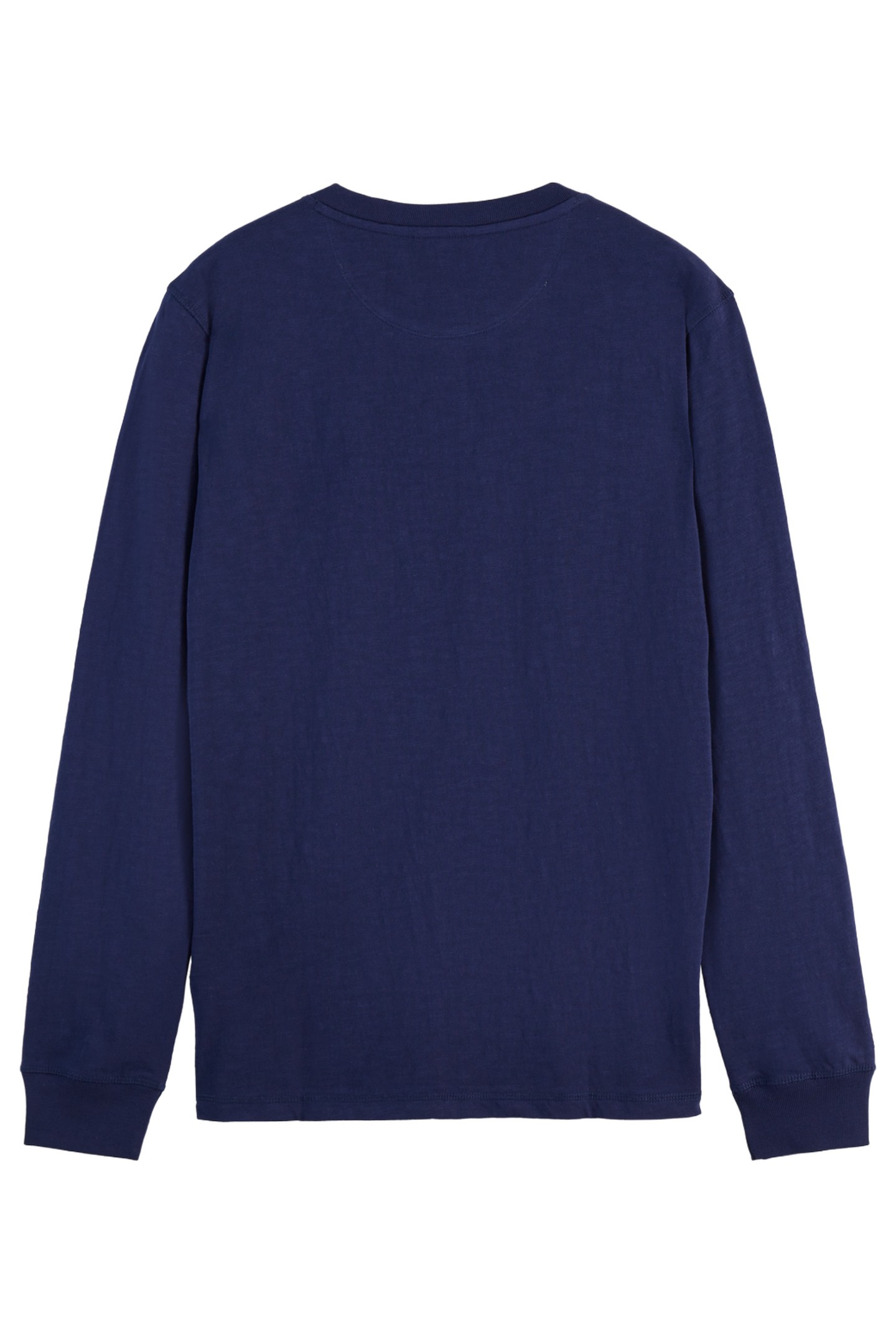 SLUB HENLEY REGULAR FIT LONG SLEEVE T-SHIRT NAVY 3