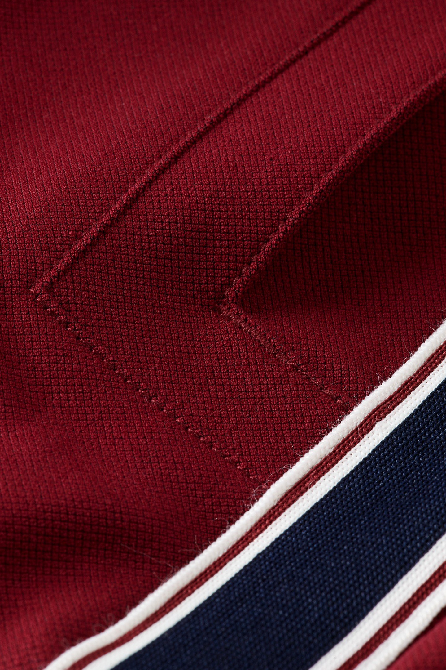 TAPE-TRIMMED STRAIGHT FIT TRACK PANT CHERRY RED 2