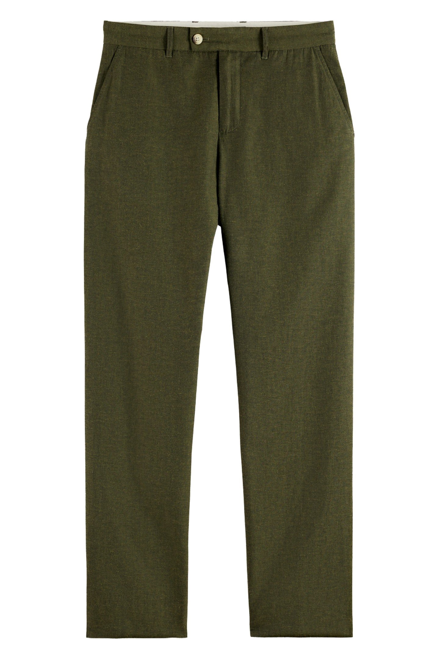 OTIS - LINEN-BLEND CHINO ARMY MELANGE 1