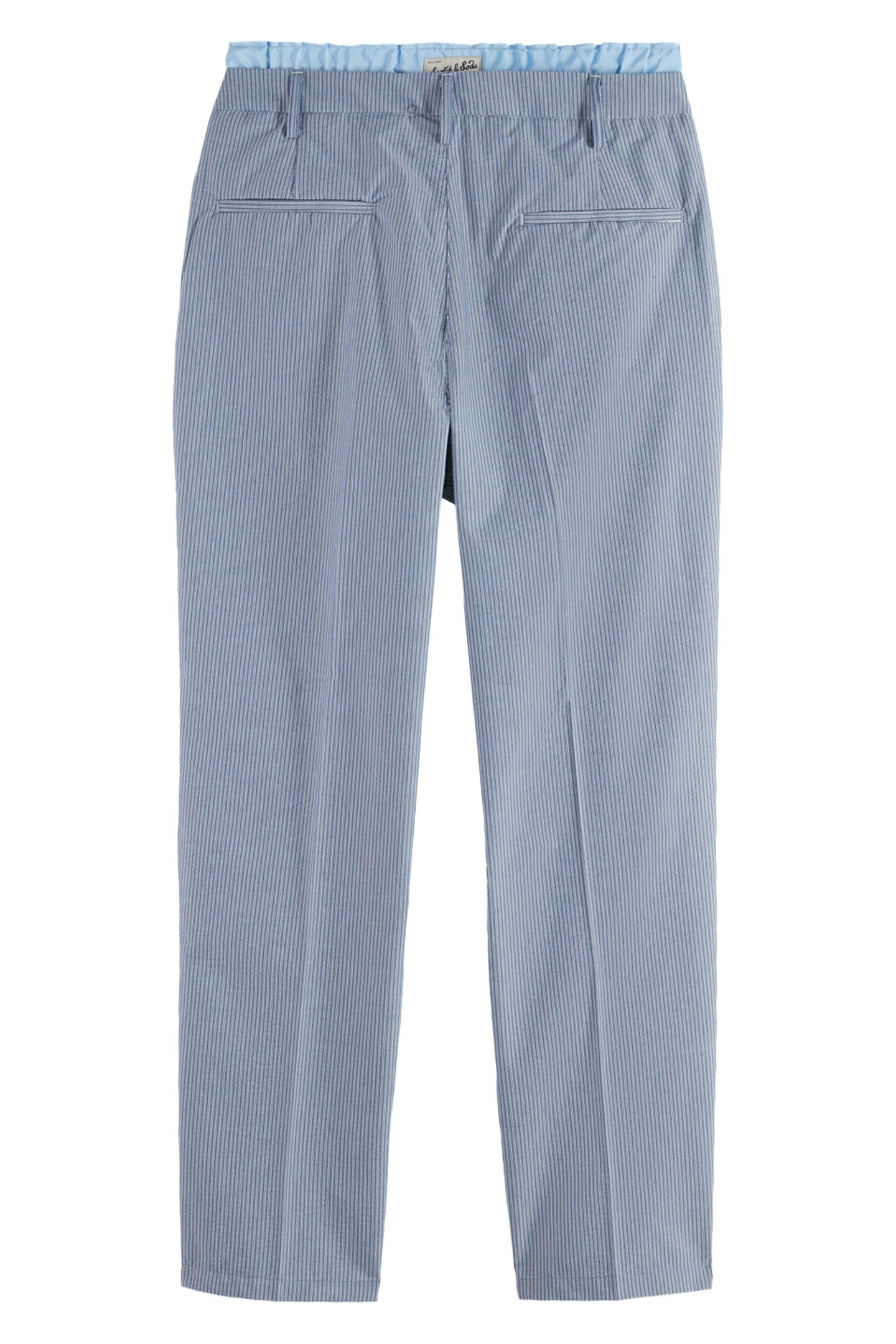 NYLON-TRIMMED LOOSE TAPERED SEERSUCKER CHINO ATLANTIC BLUE S 3