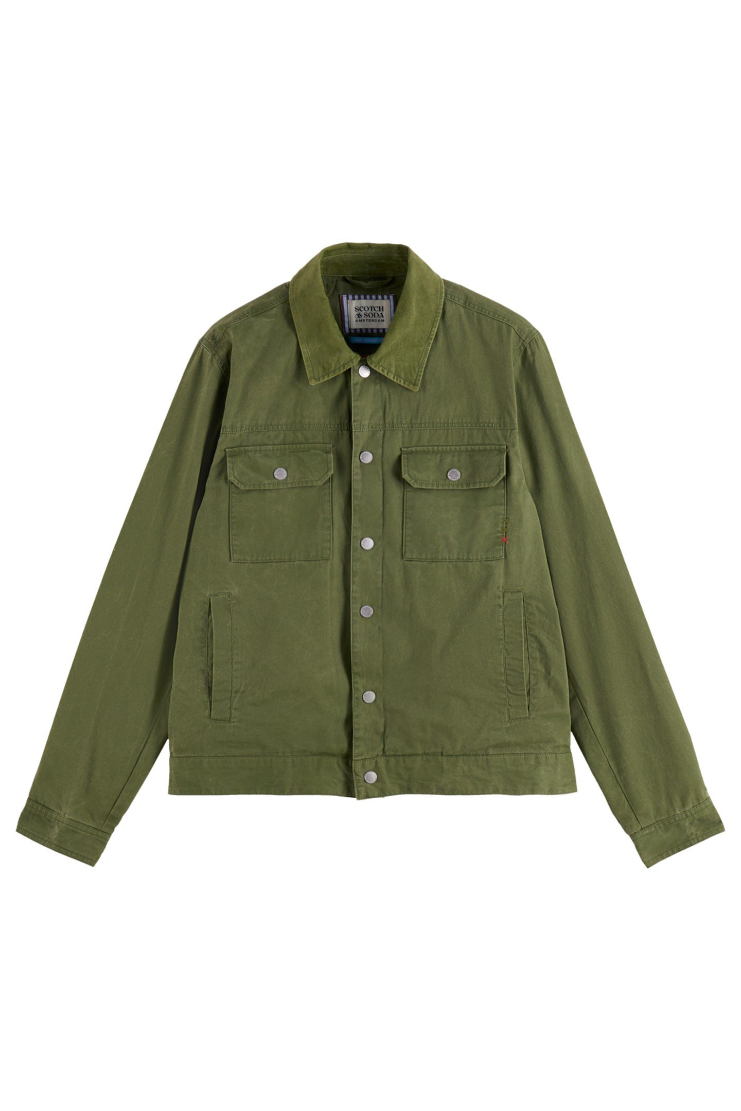 PIGMENT-DYED WORKER JACKET ARMY 1