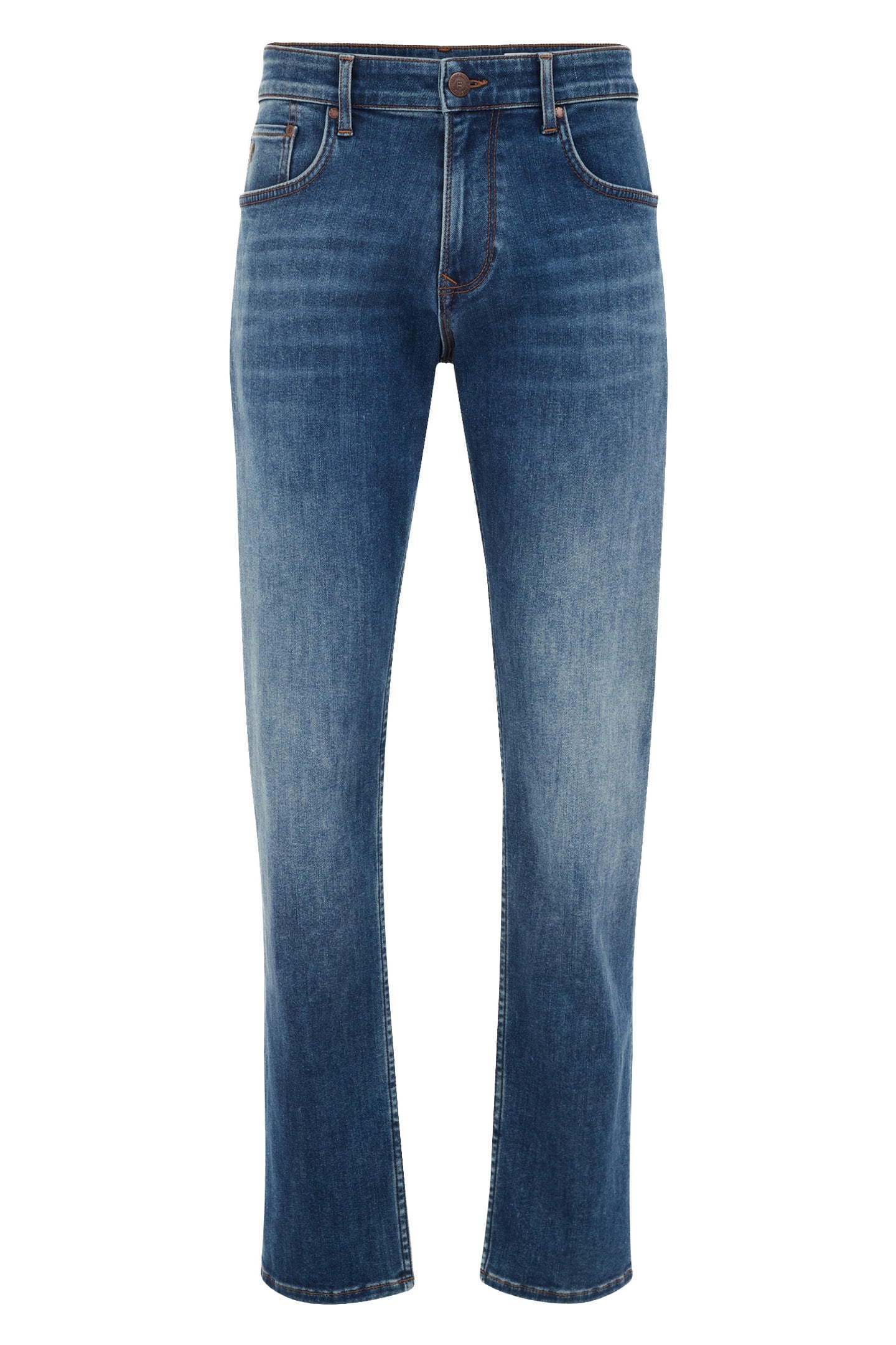 5-POCKET MID WAIST DARK BLUE 4