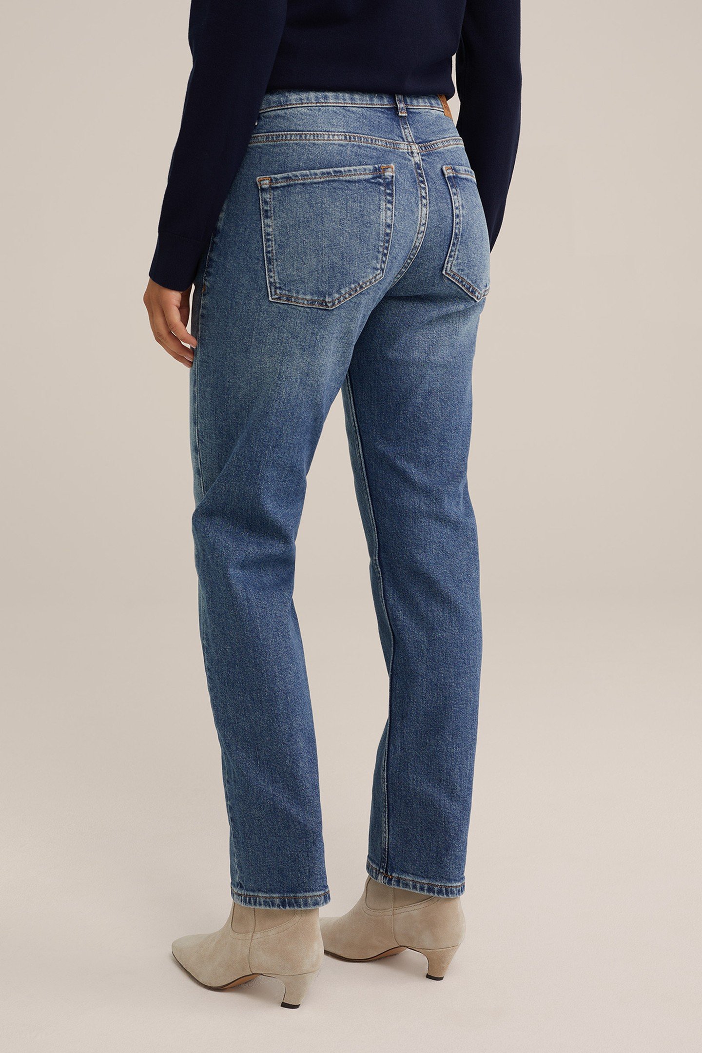 5-POCKET MID WAIST DARK BLUE 3