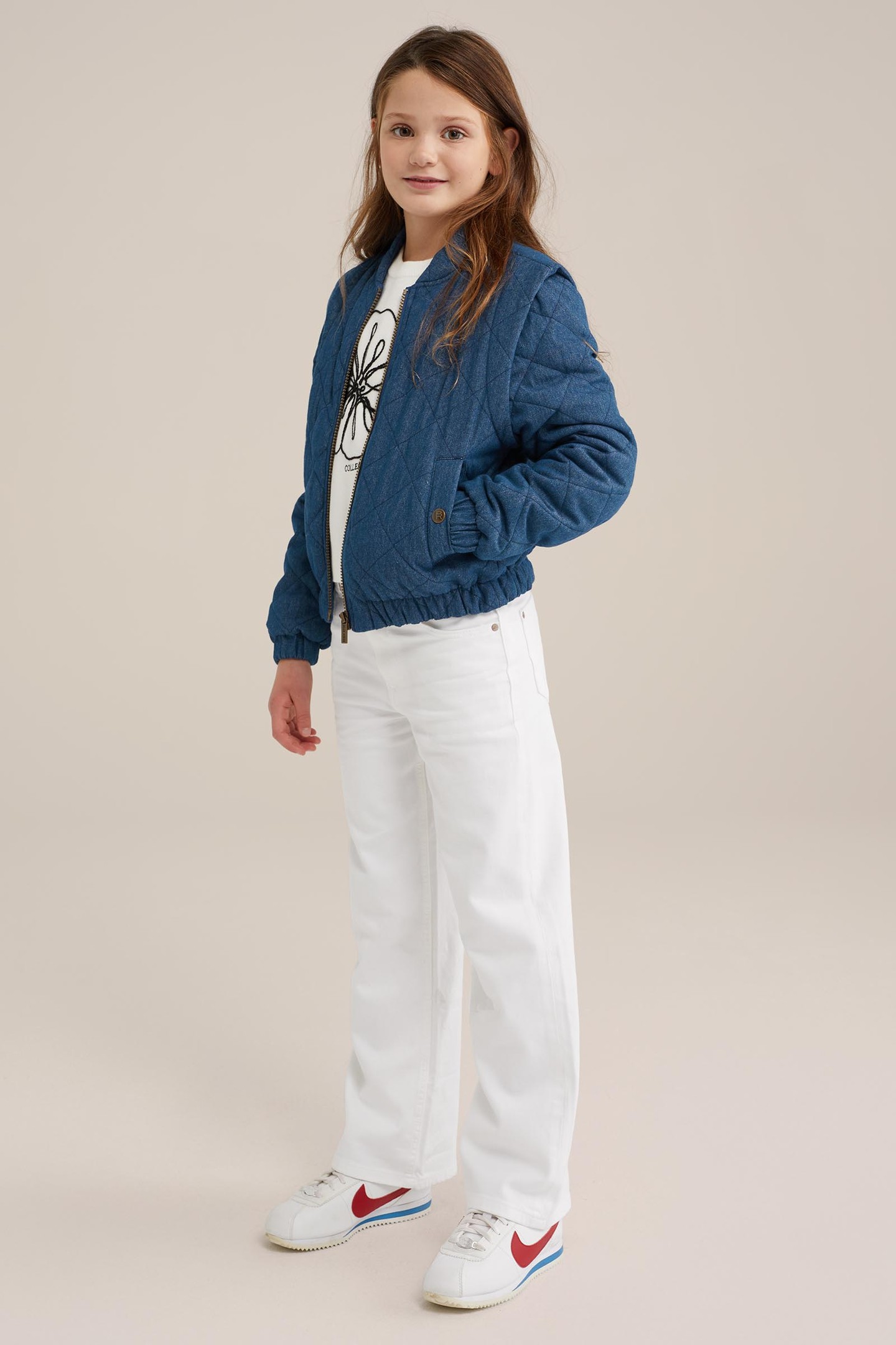 GIRLS BOMBER DARK BLUE 2