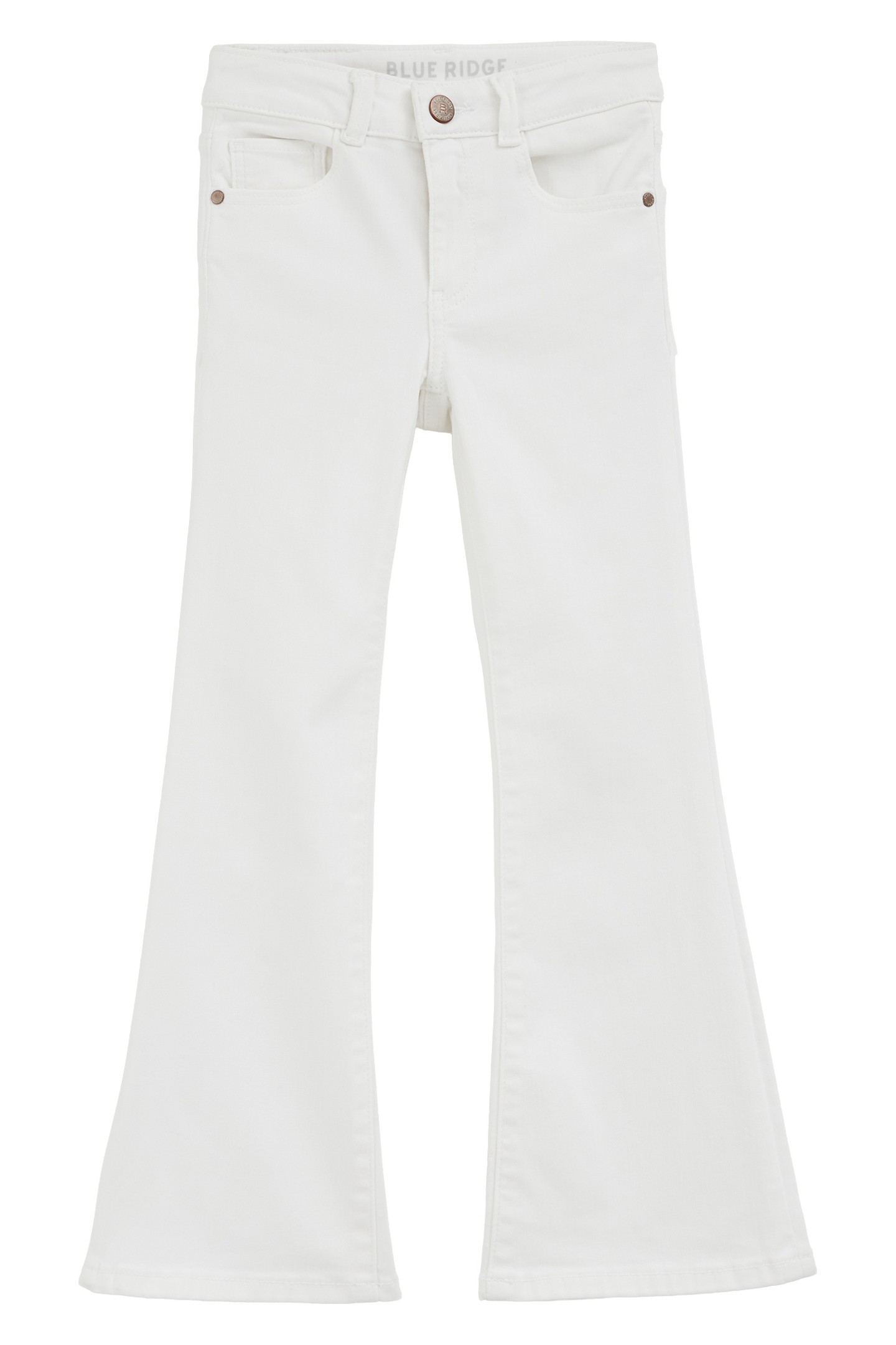 GIRLS 5-POCKET MID WAIST WHITE 3