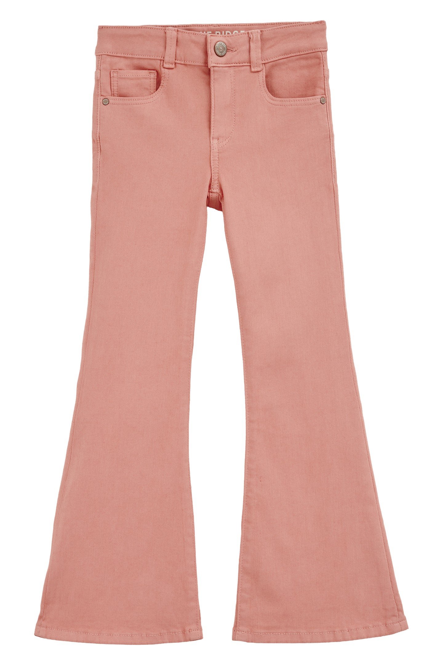 GIRLS 5-POCKET MID WAIST CORAL PINK 1