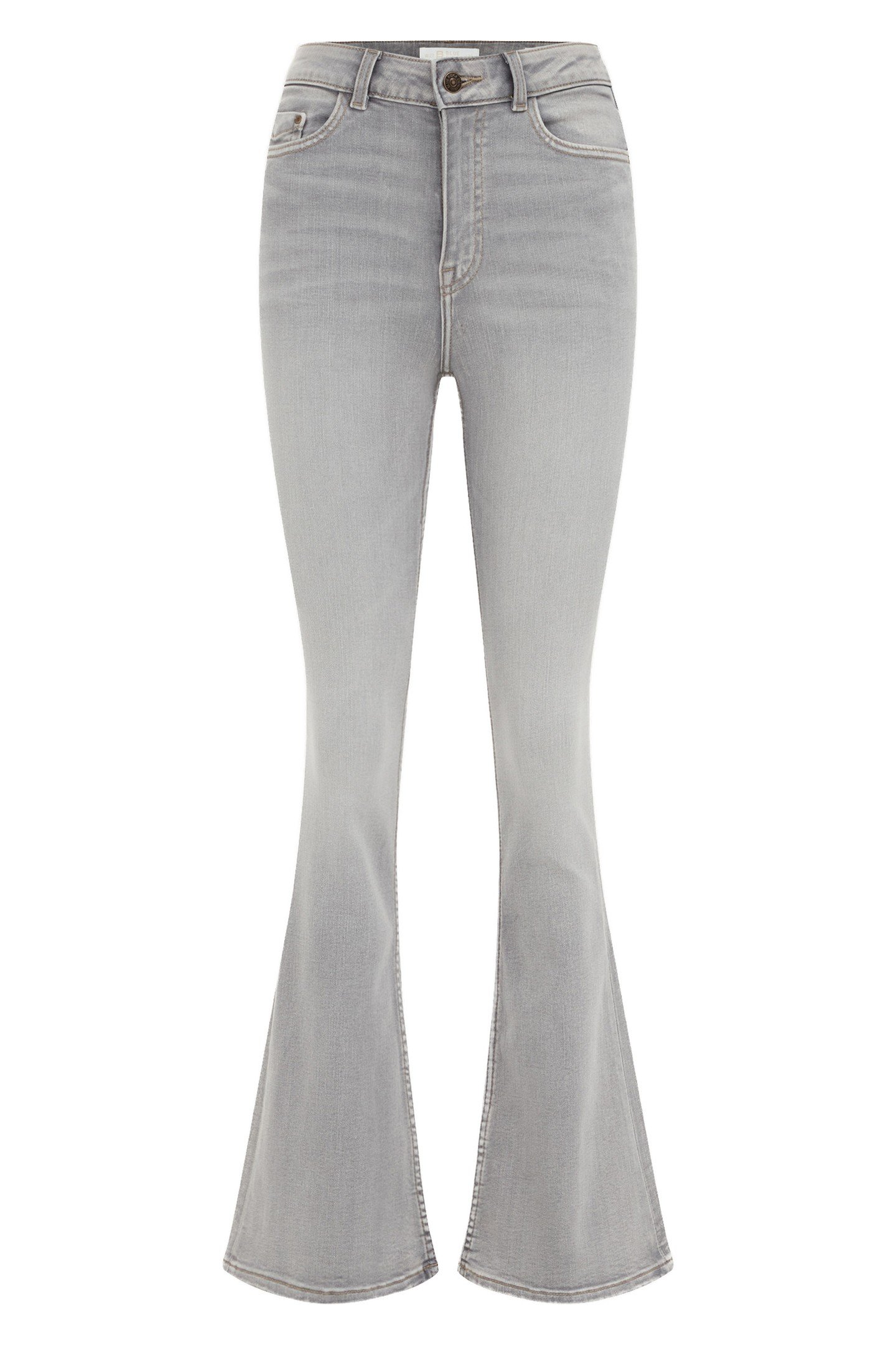 5-POCKET HIGH WAIST LIGHT GREY 1