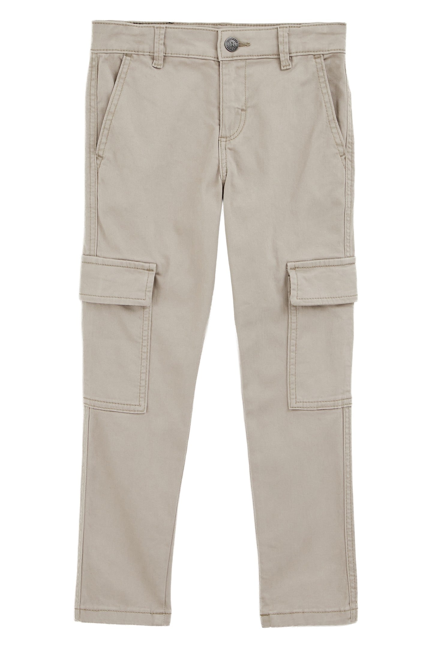 BOYS CARGO PANTS LIGHT GREY 2