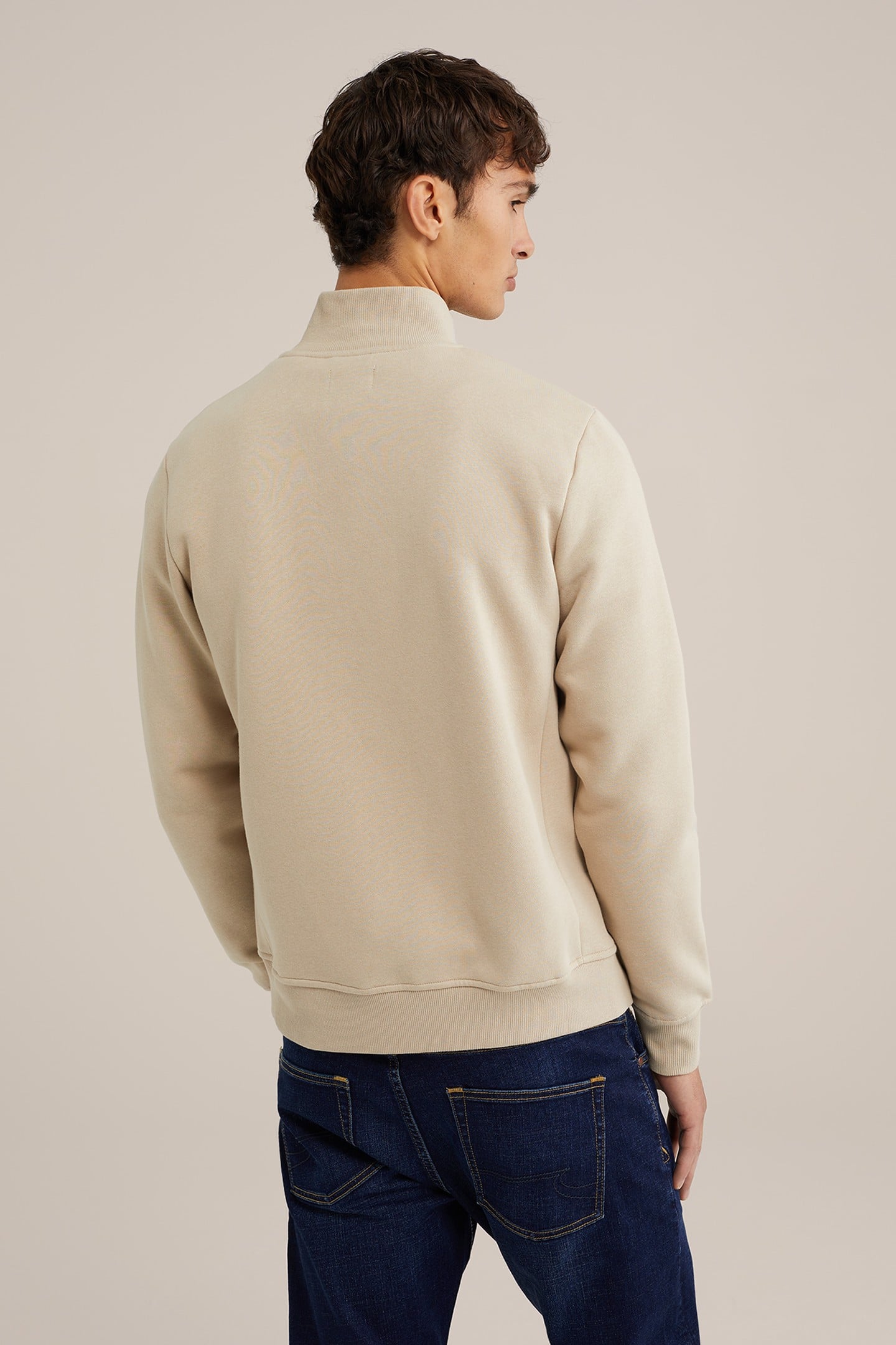 CARDIGAN WITH ZIPPER BEIGE 3