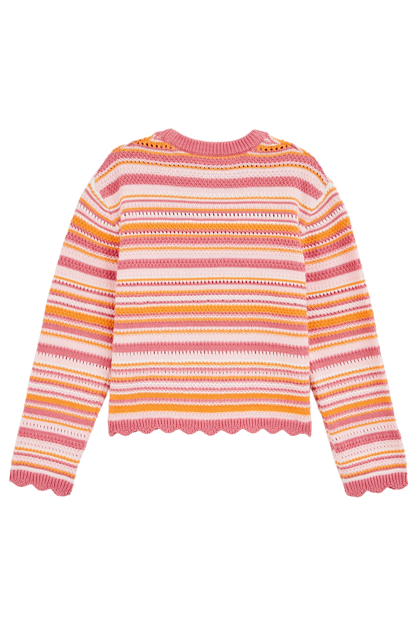 GIRLS KNITTED PULLOVER PINK 4