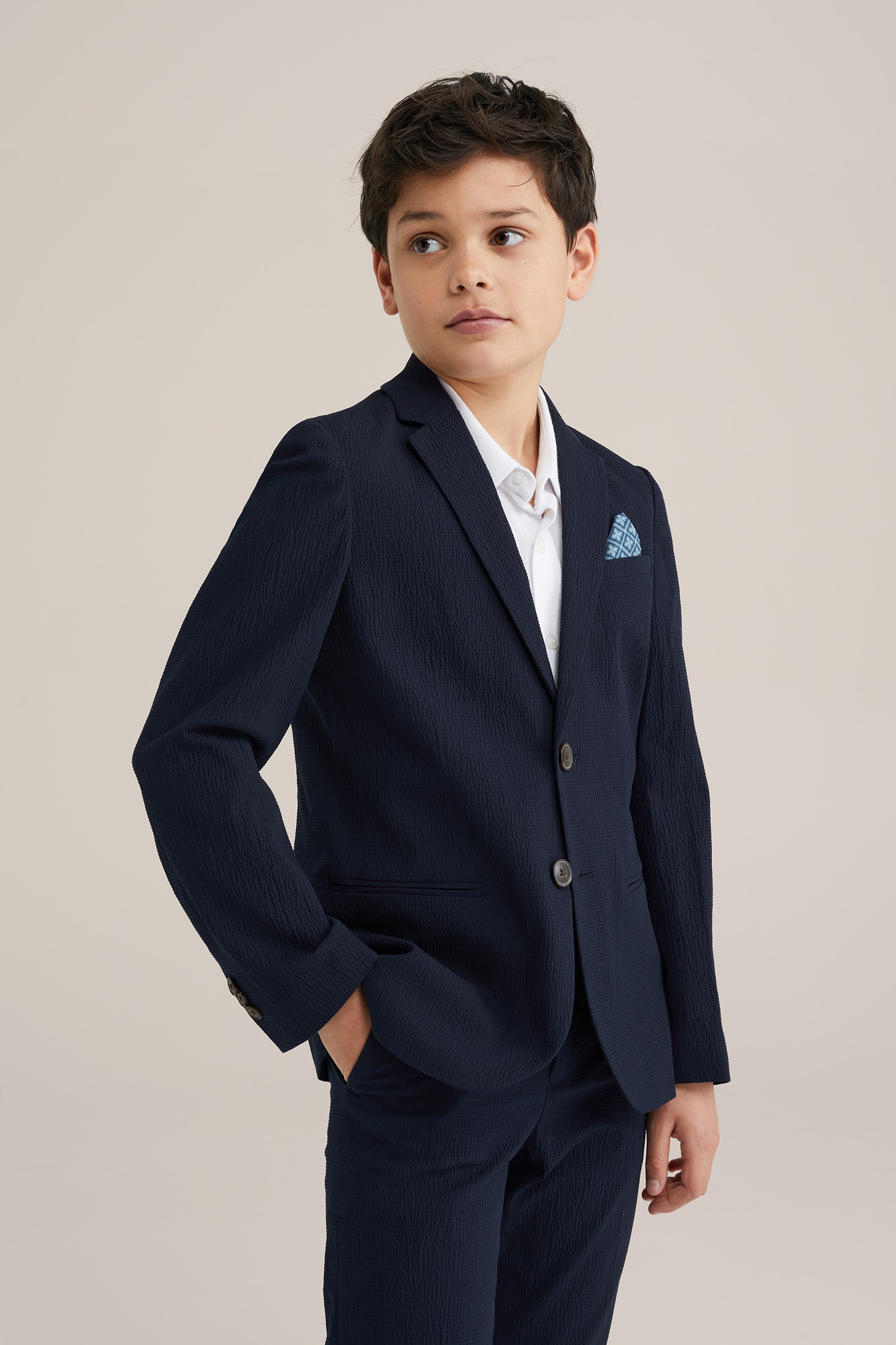 BOYS BLAZER NAVY BLUE 1