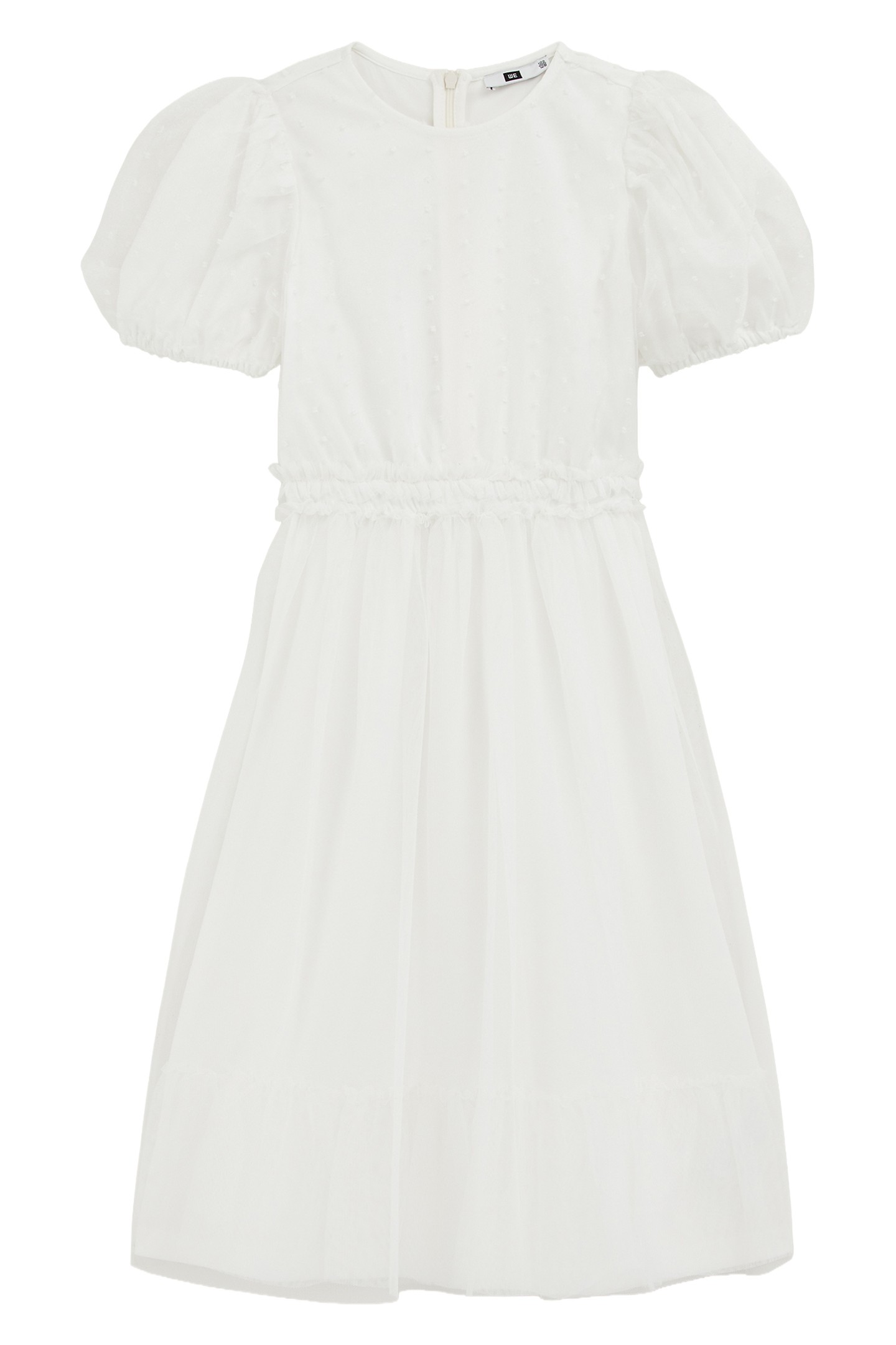 GIRLS DRESS MAXI LENGTH WHITE 3