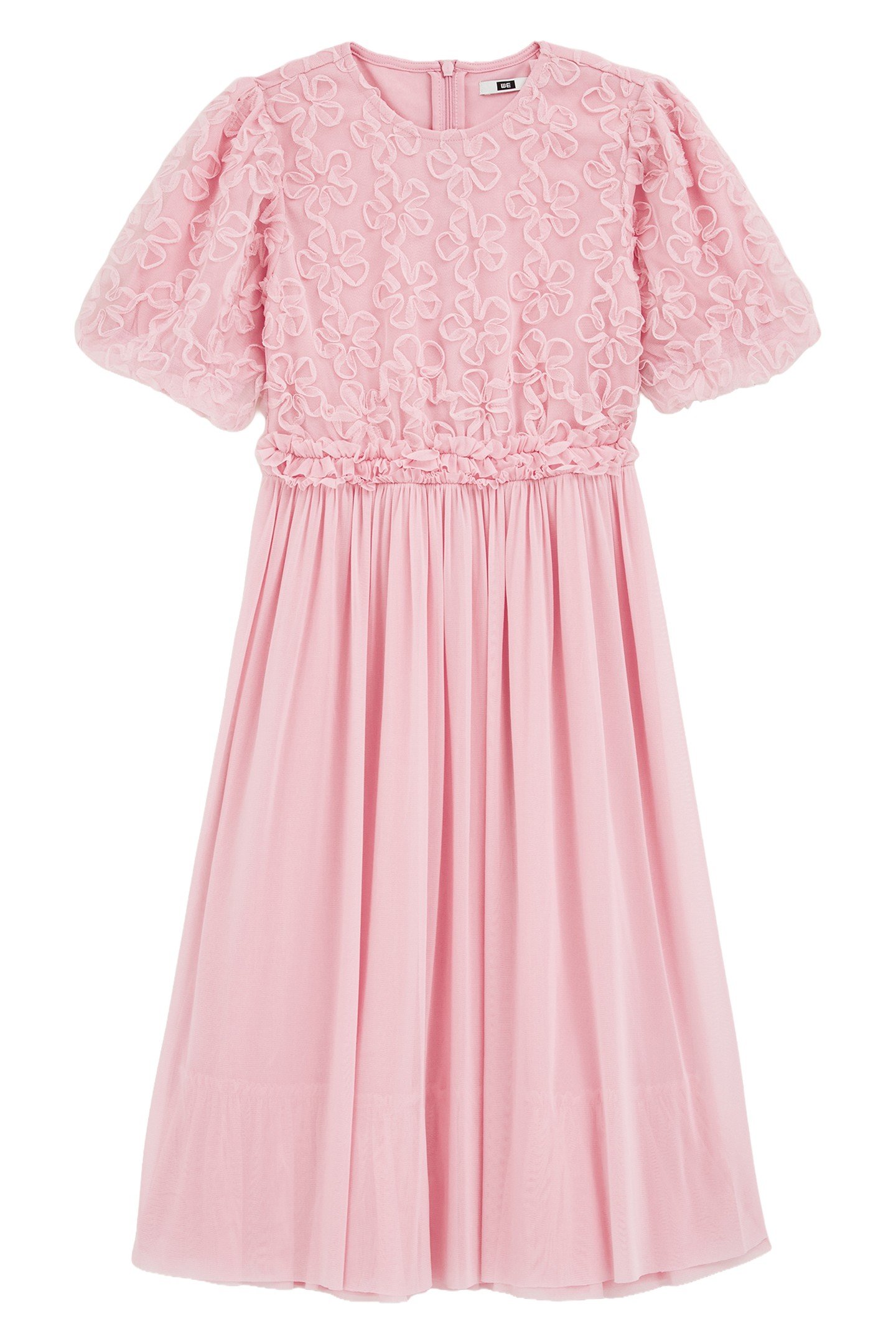 GIRLS DRESS MAXI LENGTH LIGHT PINK 1