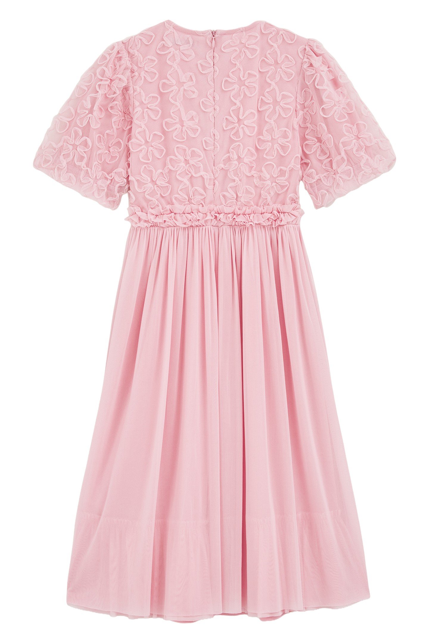 GIRLS DRESS MAXI LENGTH LIGHT PINK 2
