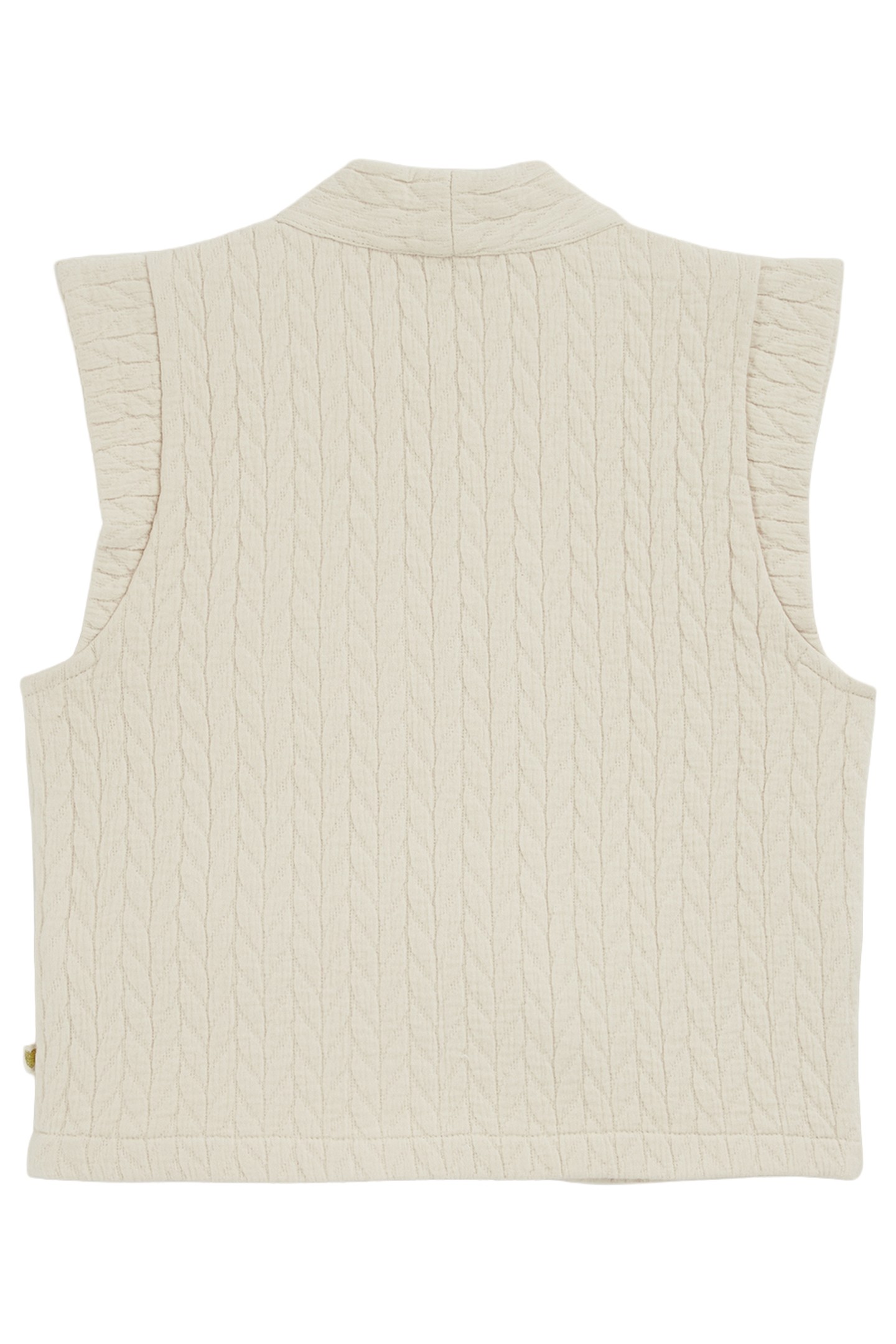 GIRLS GILET WHITE 3