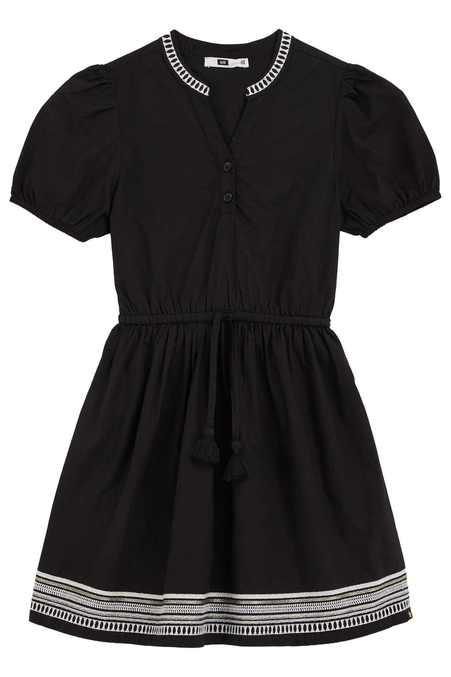 GIRLS DRESS MID LENGTH BLACK 3