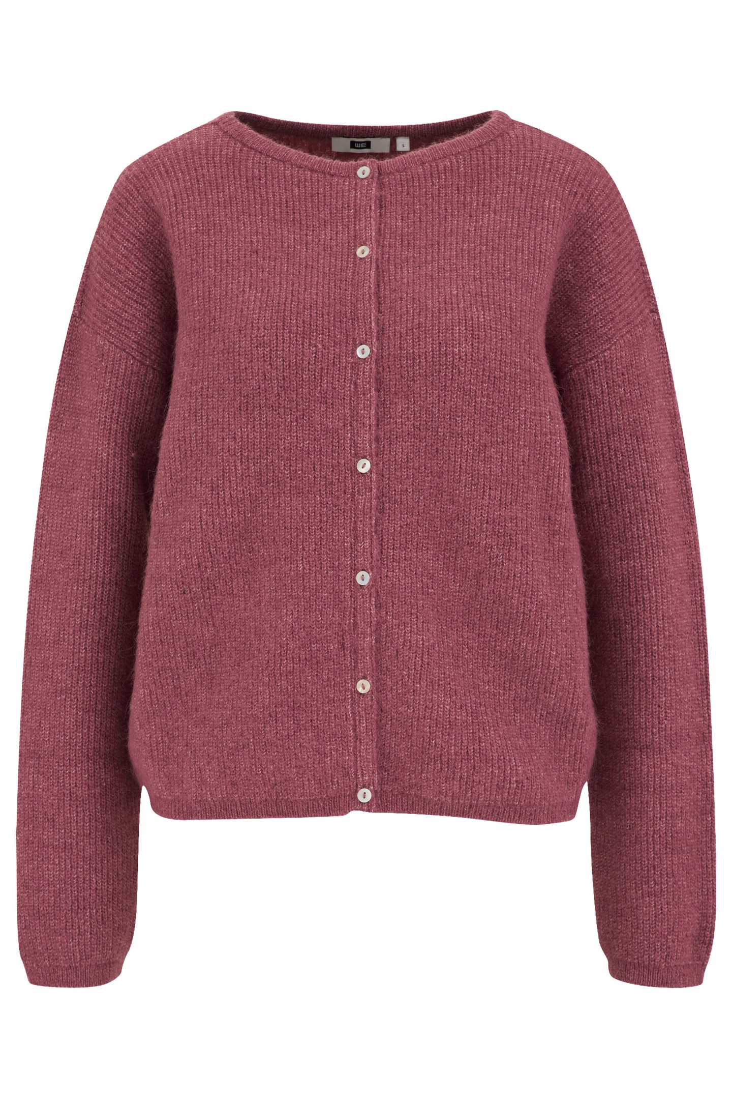 KNITTED CARDIGAN BURGUNDY RED 4