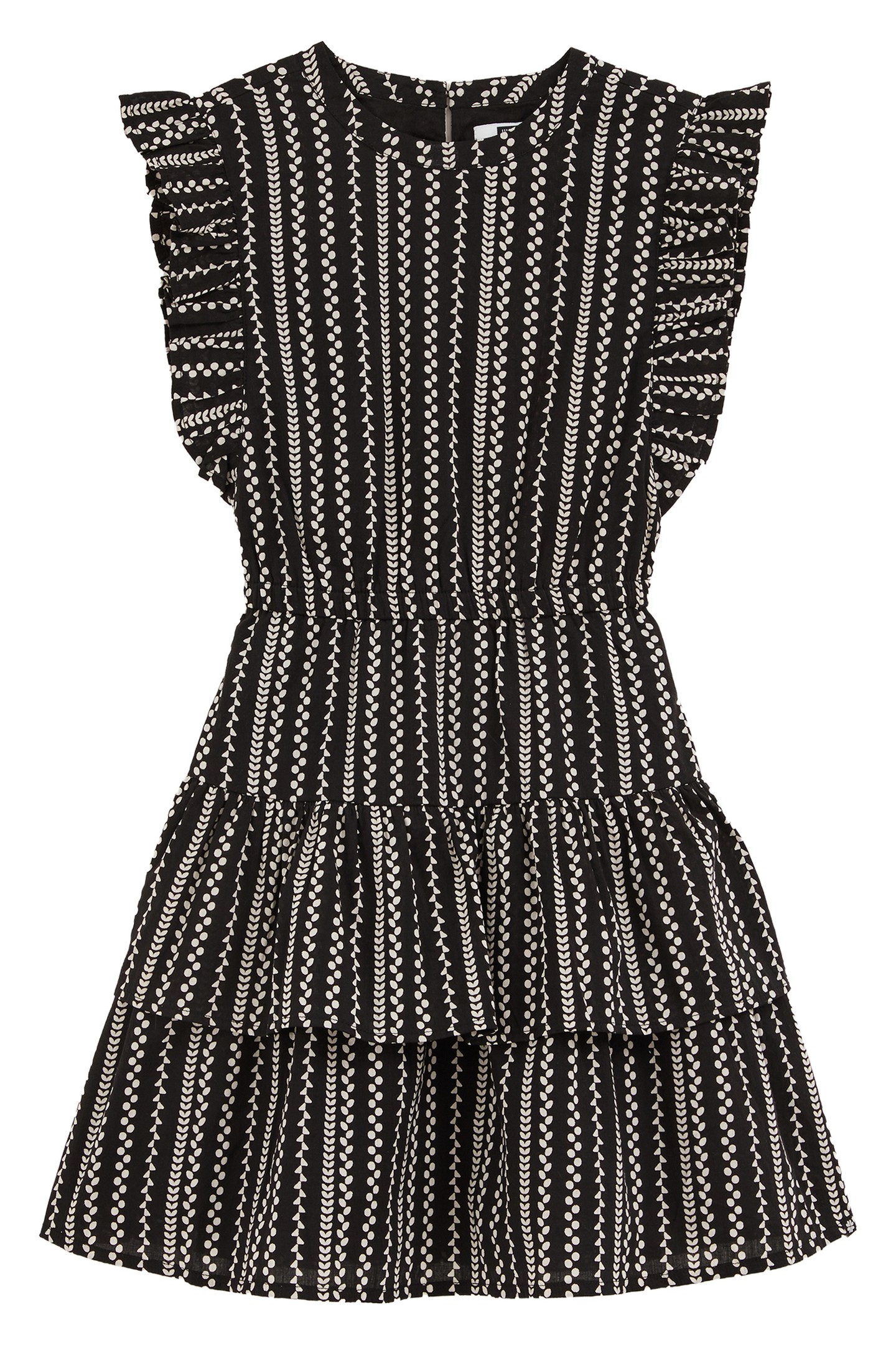 GIRLS DRESS MID LENGTH BLACK 3