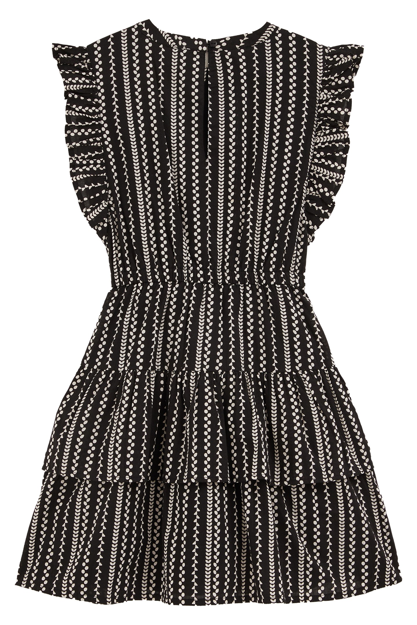 GIRLS DRESS MID LENGTH BLACK 4